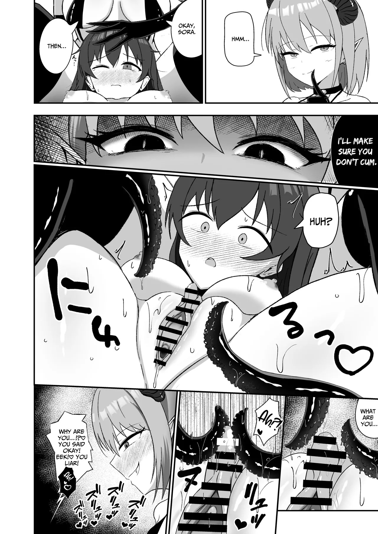 [Lilium (Aiga)] Sora-chan wa Inma no Kazoku ni Narimashita | Sora, the Sapphic Succubus's Human Sex Toy [Digital] [English] [IXIA WORKS] - Page 15