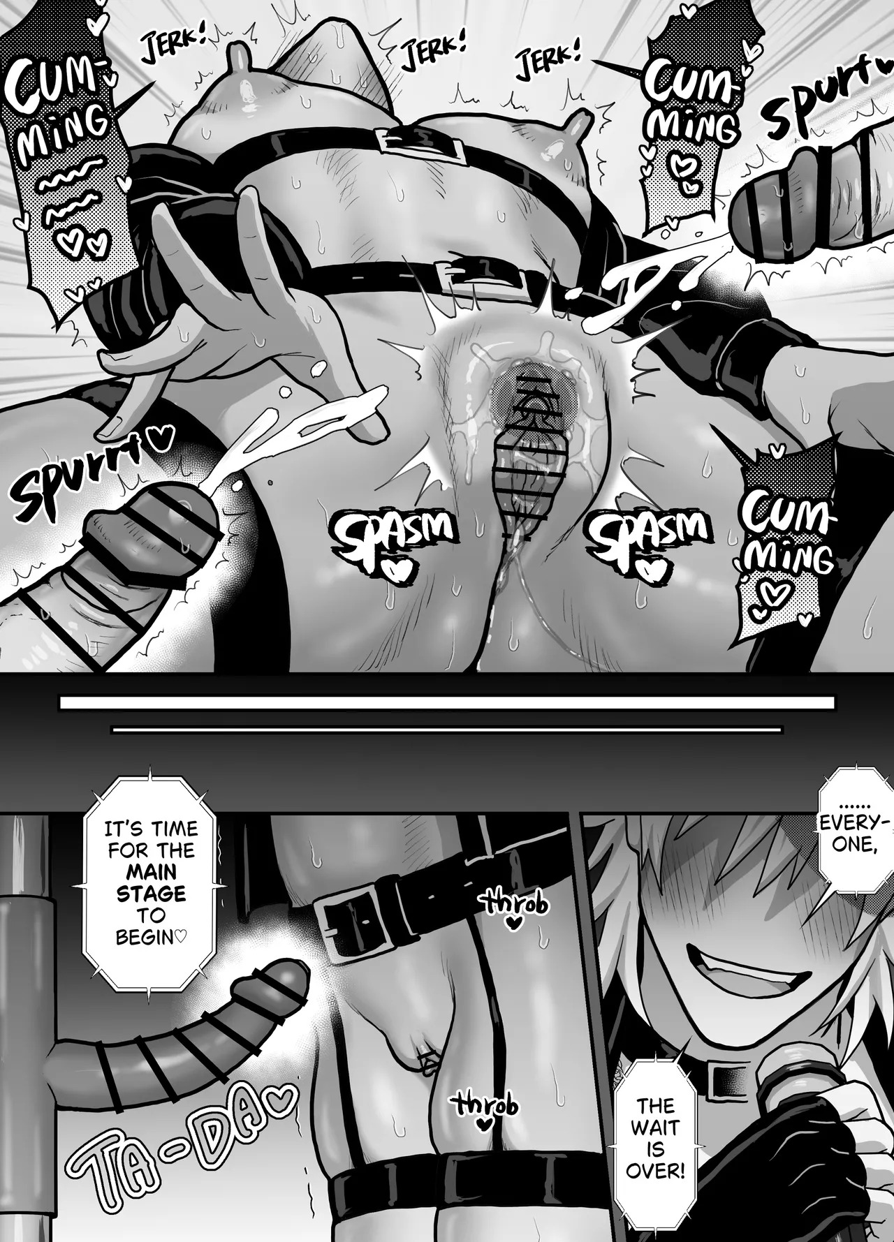 [Onoko Ya Honpo (Kamiwo Akira)] First Time at a Cuntboy Strip Club [English] - Page 22