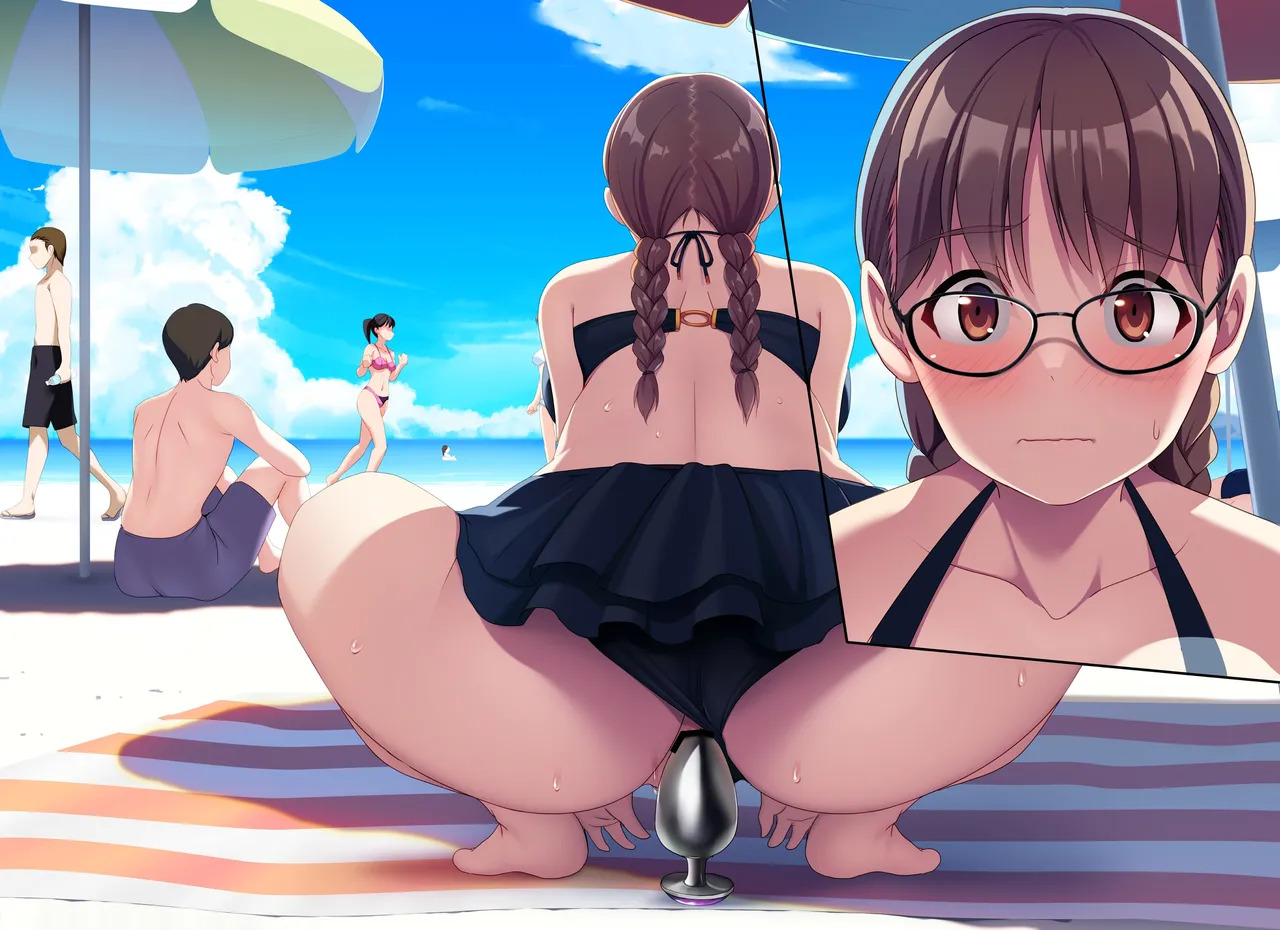 [U Donko] Anal exposure and plug insertion at the beach - Page 30