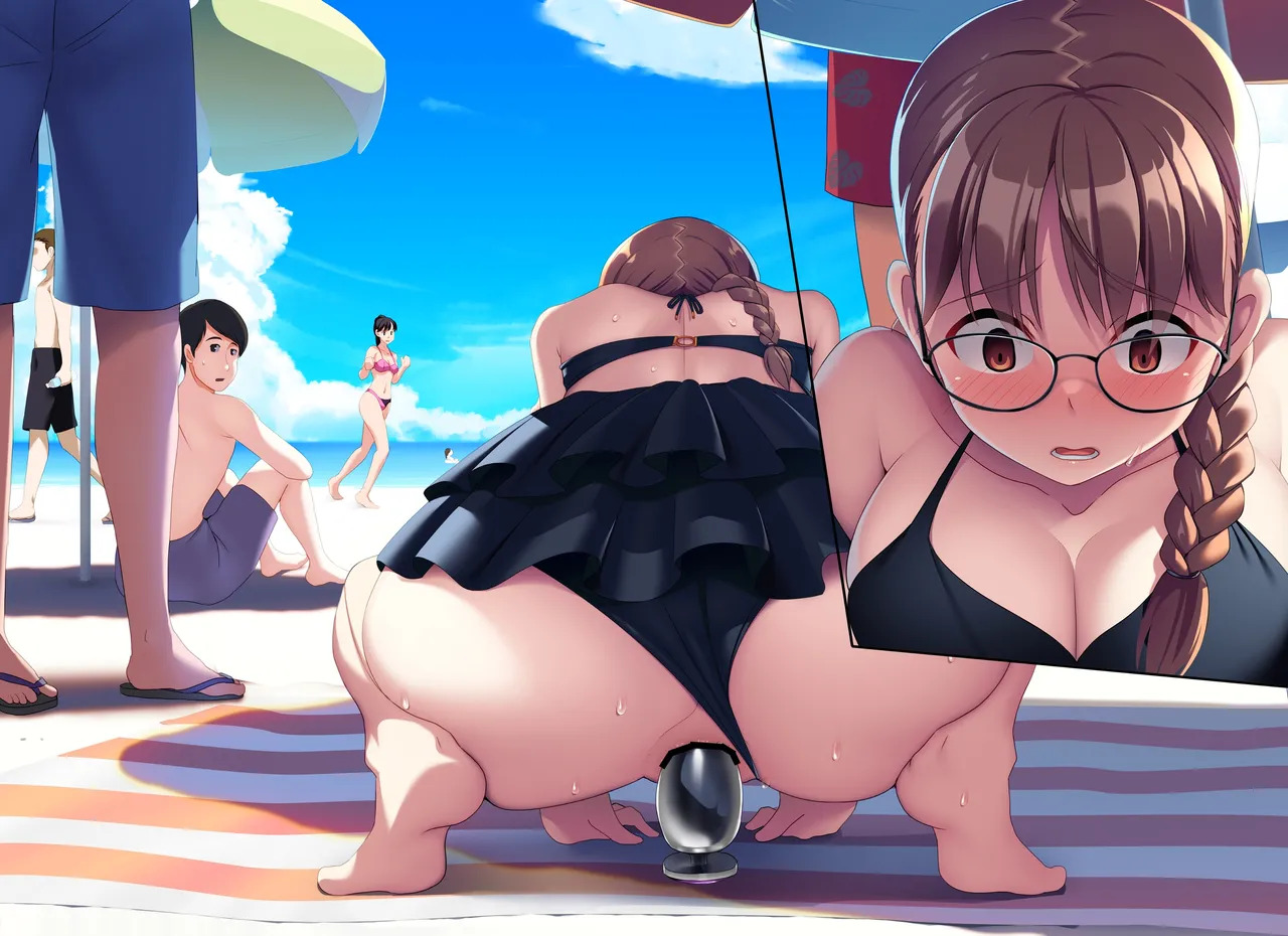 [U Donko] Anal exposure and plug insertion at the beach - Page 35
