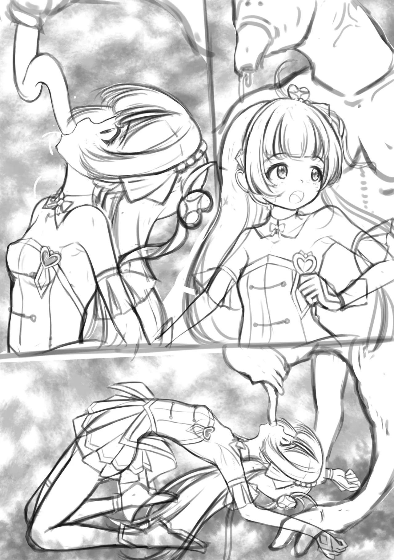 [Yoihoshi Hikari's Art Exhibition (Yoihoshi Hikari)] Senchū o kuchi kara nagashikoma re kisei sa se rareru kyu ● u~inku (Kimi to Idol PreCure) - Page 12