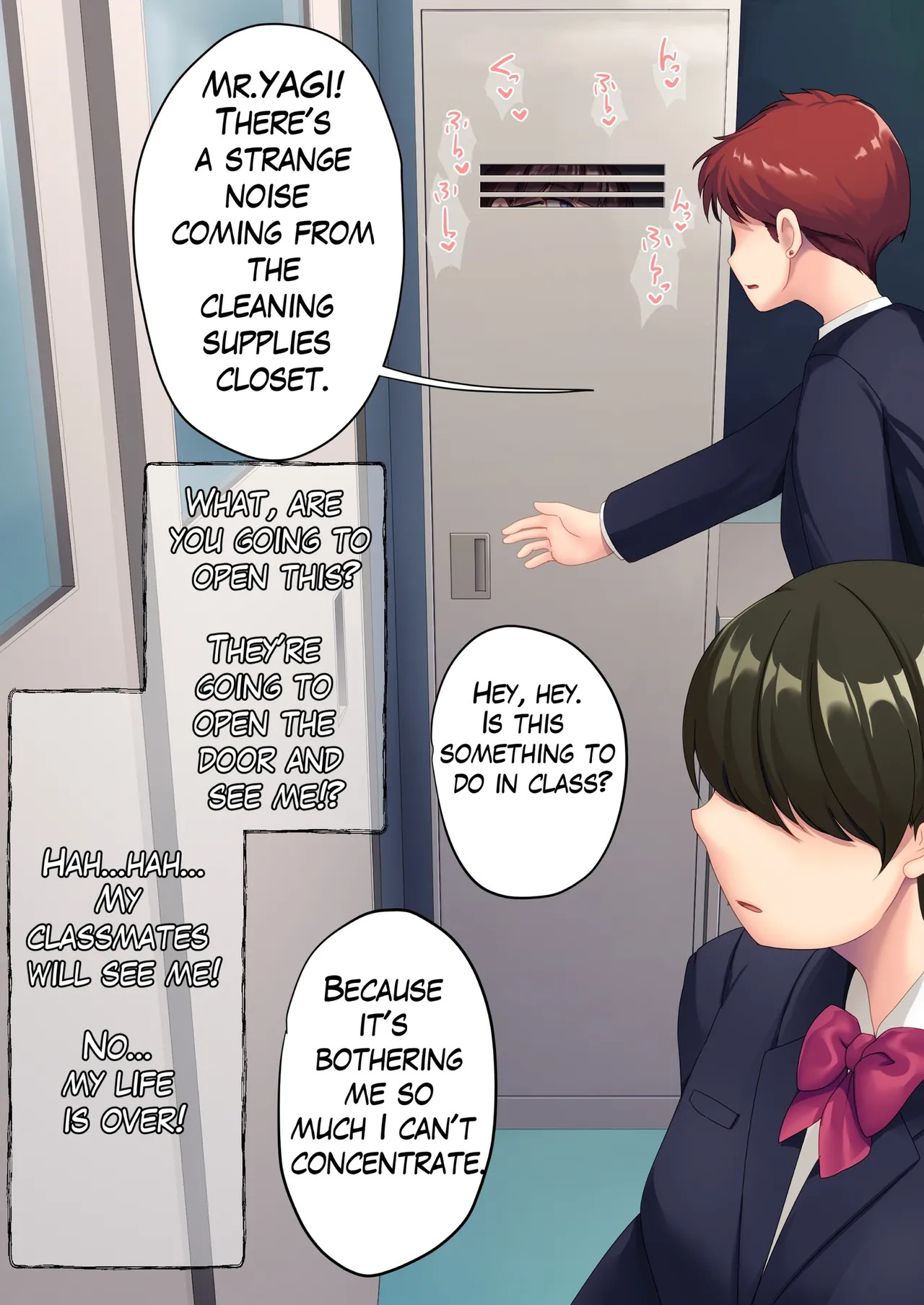 [U Donko] A girl hiding naked in a cleaning supplies closet - Page 19