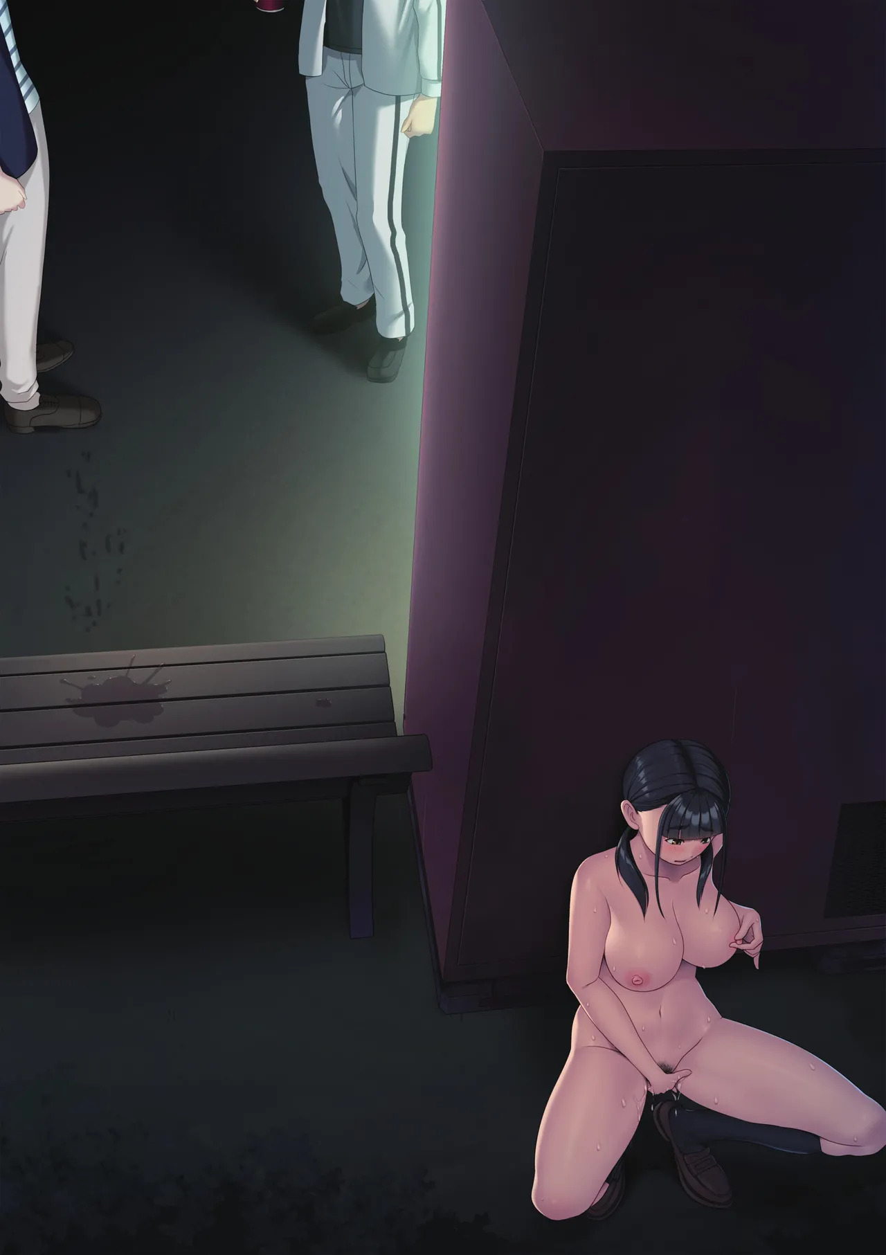 [U Donko] Exhibitionism in the park at night - Night One Part 2 - Page 67