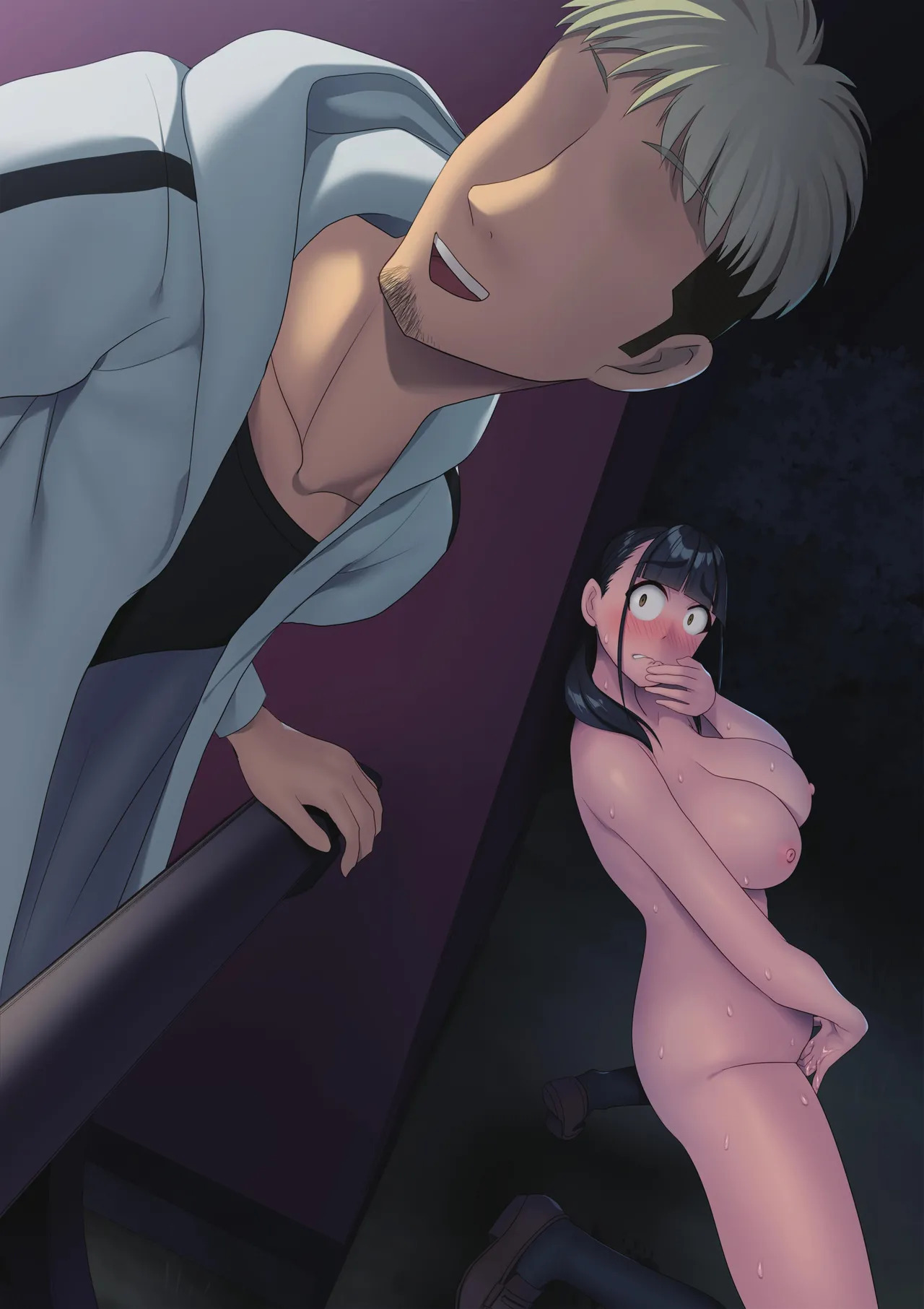 [U Donko] Exhibitionism in the park at night - Night One Part 2 - Page 73
