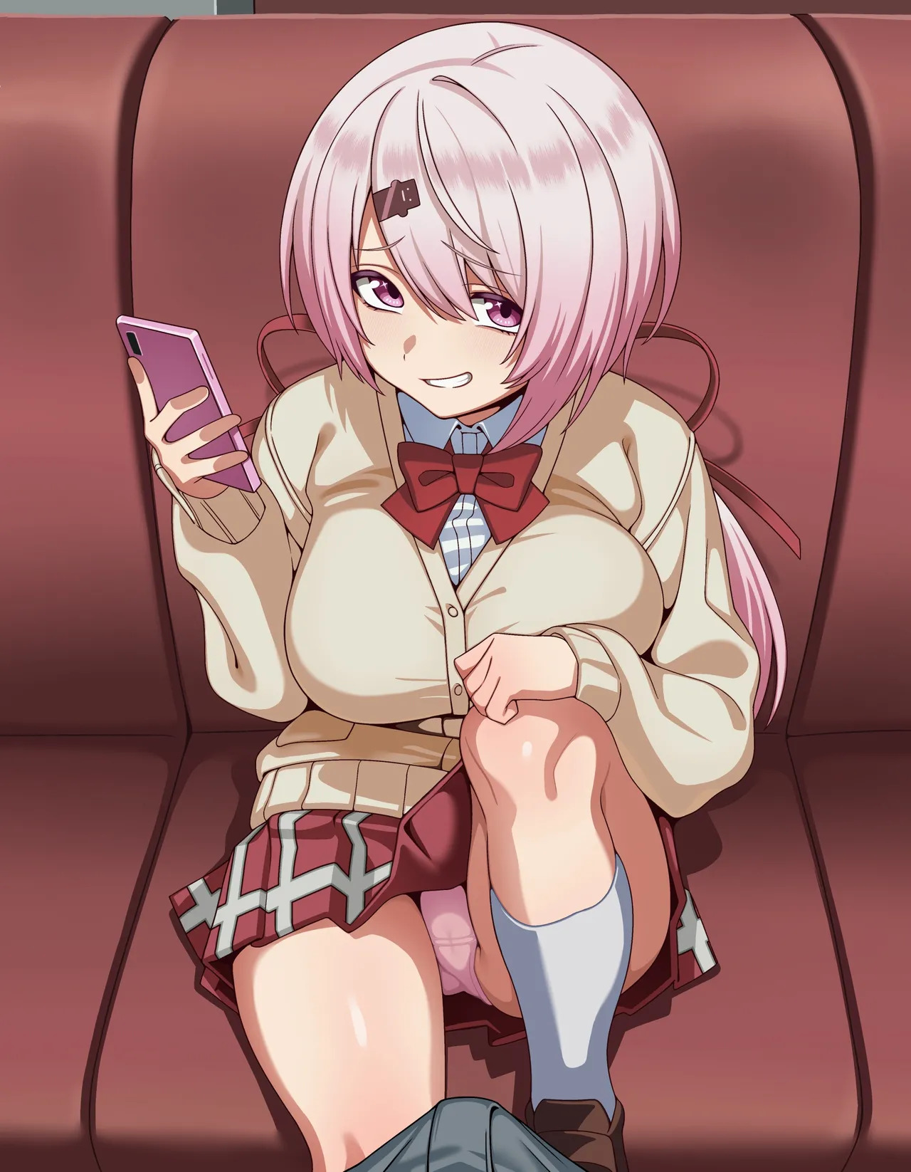 [Hiyoko no Meisanchi/ひよこの名産地] 【Shiina Yuika Train Erection Exposure Detection - Dialogue-Included CG Collection】28 Images (14 Variants + 14 Without Text) - Page 18