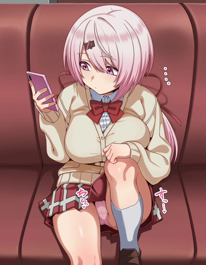 [Hiyoko no Meisanchi/ひよこの名産地] 【Shiina Yuika Train Erection Exposure Detection - Dialogue-Included CG Collection】28 Images (14 Variants + 14 Without Text)