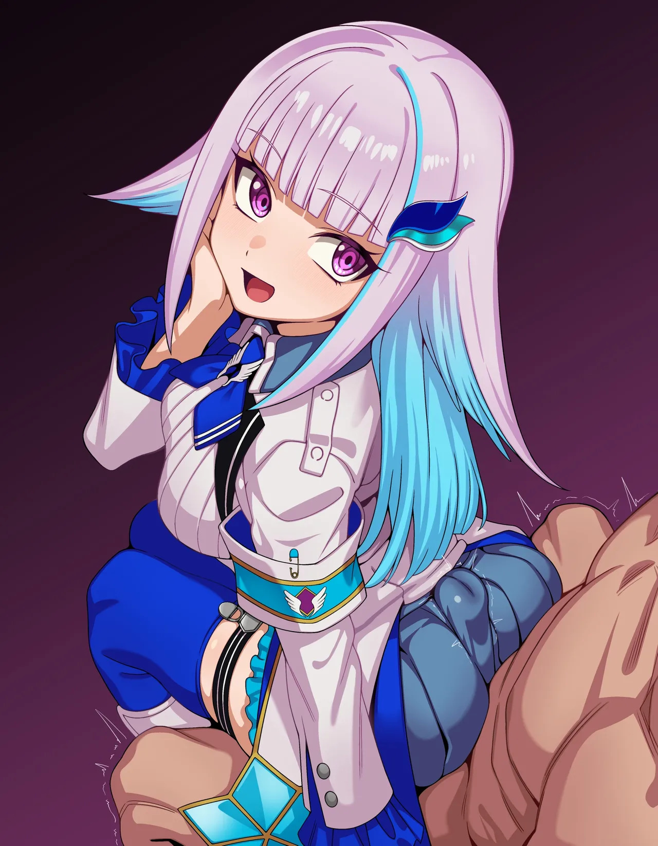 [Hiyoko no Meisanchi/ひよこの名産地] 【lz-sama Lap Sitting Clothed Butt Job with Dialogue CG Collection】24 images (12 variations + 12 without text) - Page 13