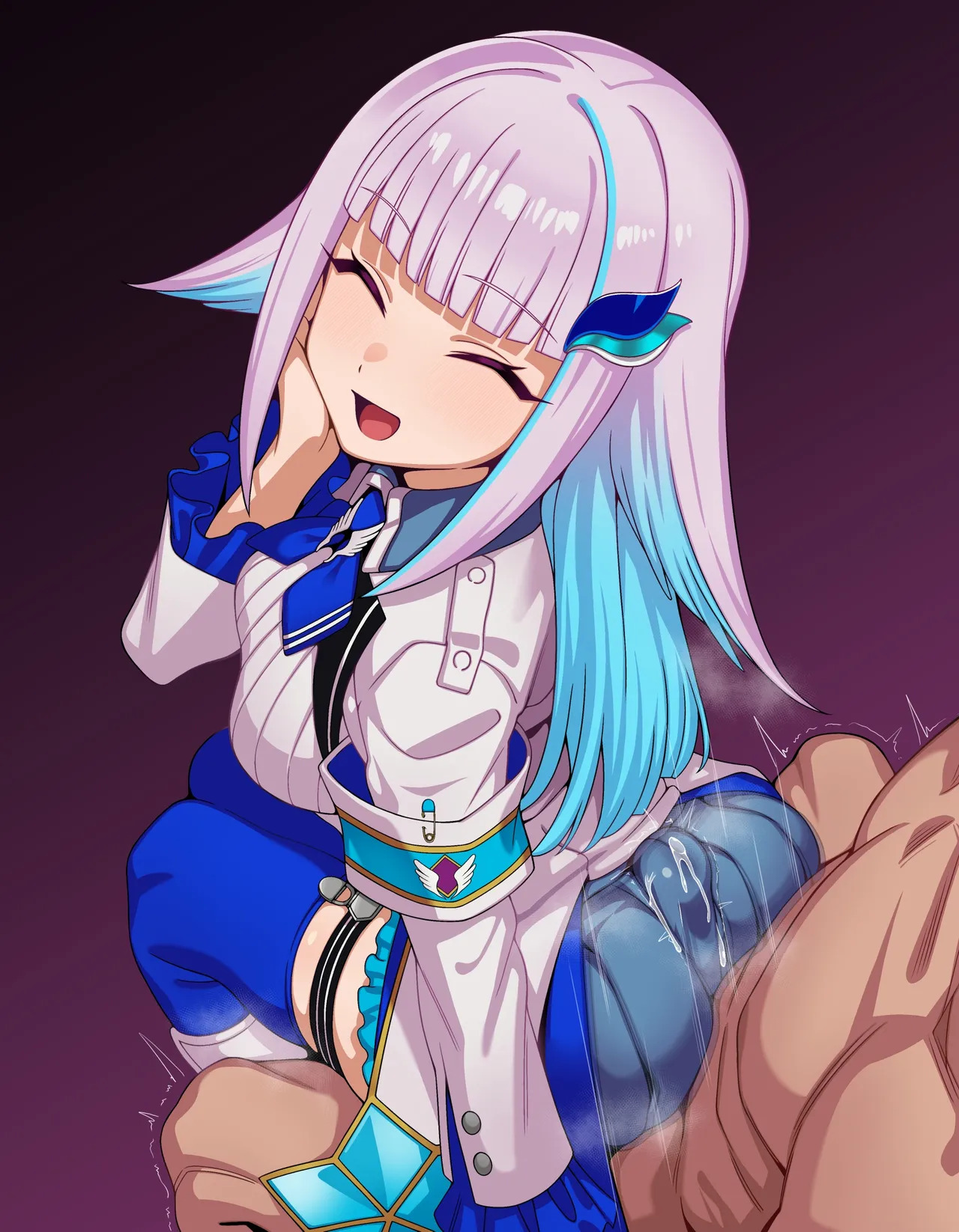 [Hiyoko no Meisanchi/ひよこの名産地] 【lz-sama Lap Sitting Clothed Butt Job with Dialogue CG Collection】24 images (12 variations + 12 without text) - Page 19