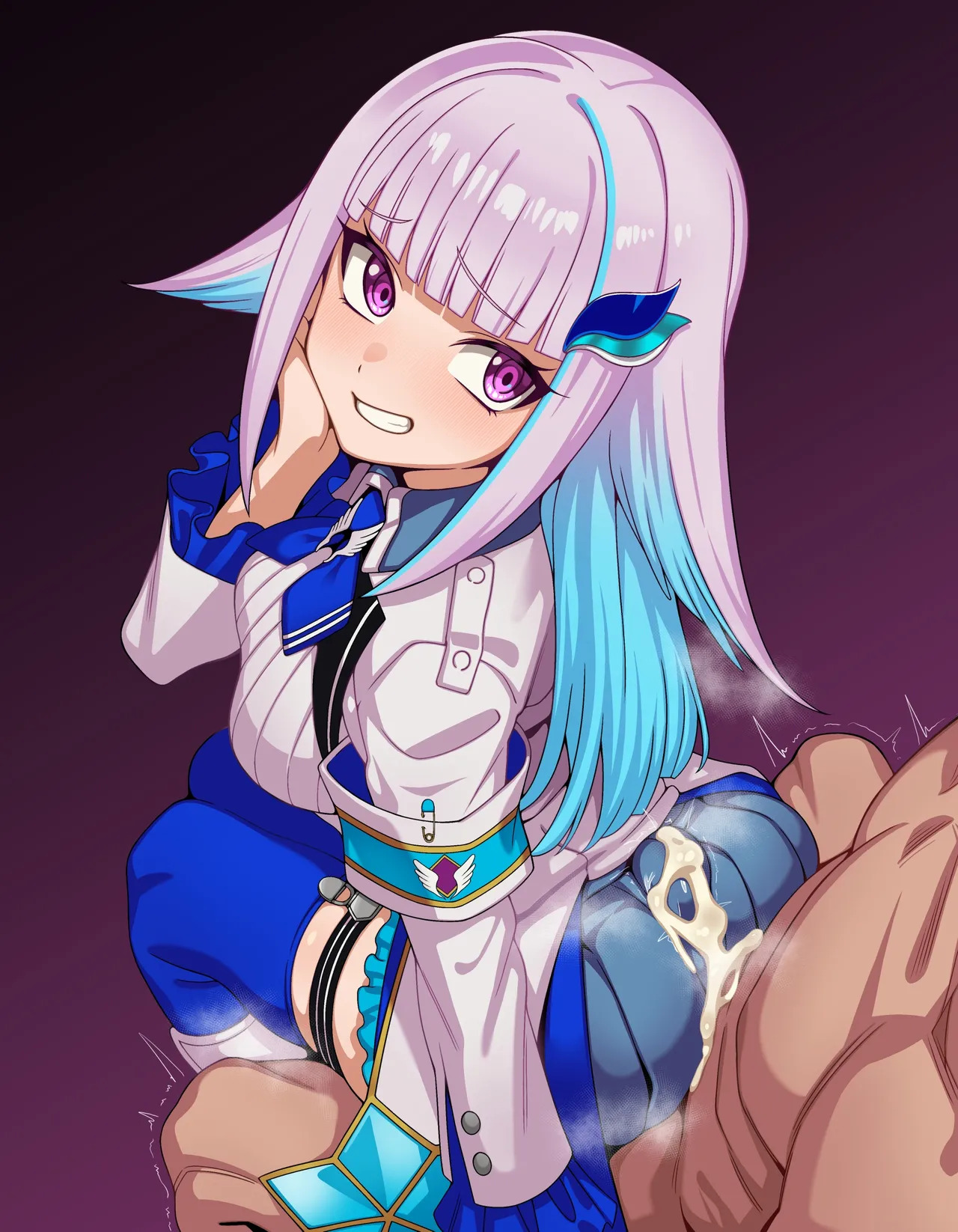 [Hiyoko no Meisanchi/ひよこの名産地] 【lz-sama Lap Sitting Clothed Butt Job with Dialogue CG Collection】24 images (12 variations + 12 without text) - Page 23