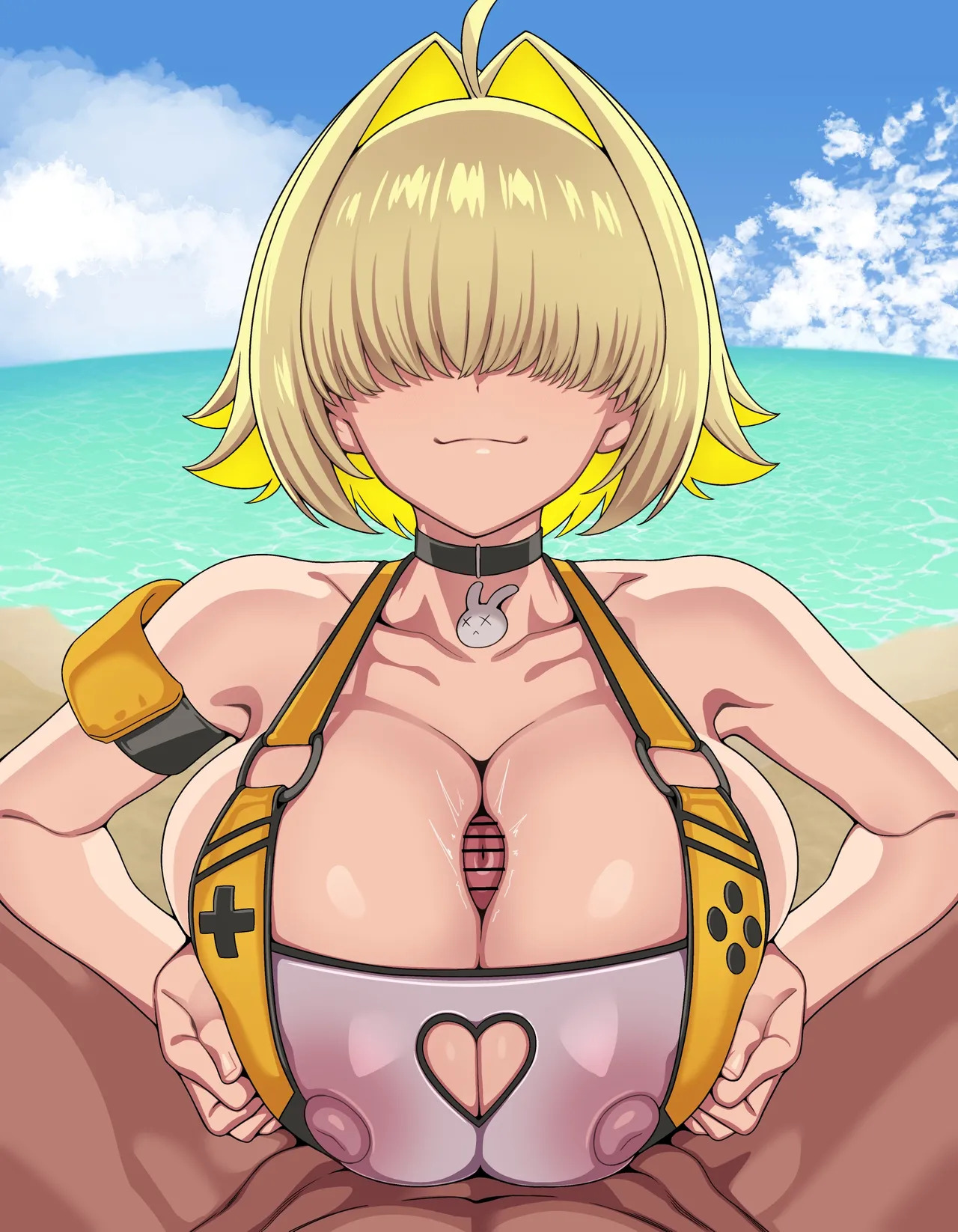 [ひよこの名産地] 水着エレグ パイズリ 台詞付きCG集 (勝利の女神:NIKKE) - Page 10