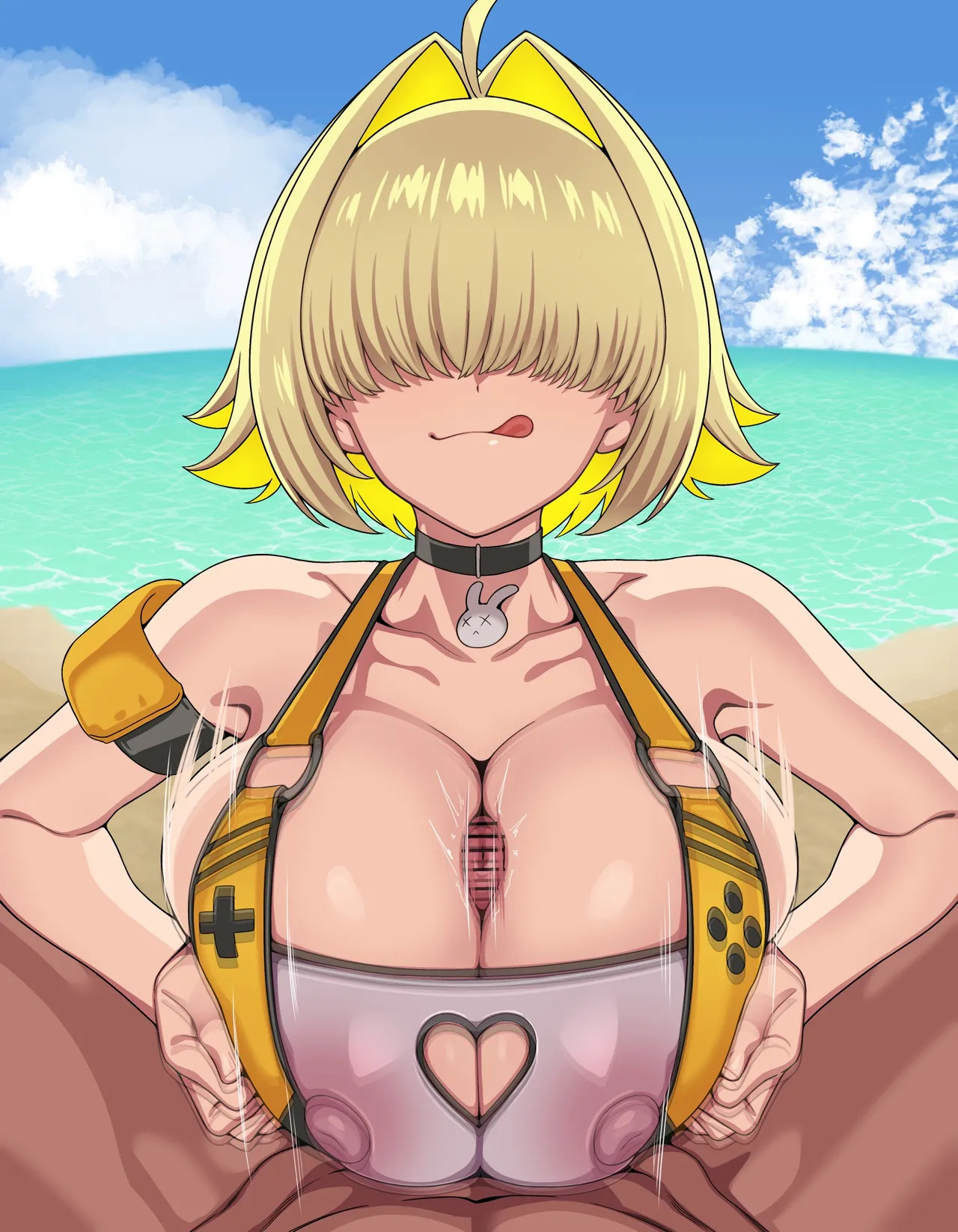 [ひよこの名産地] 水着エレグ パイズリ 台詞付きCG集 (勝利の女神:NIKKE) - Page 11