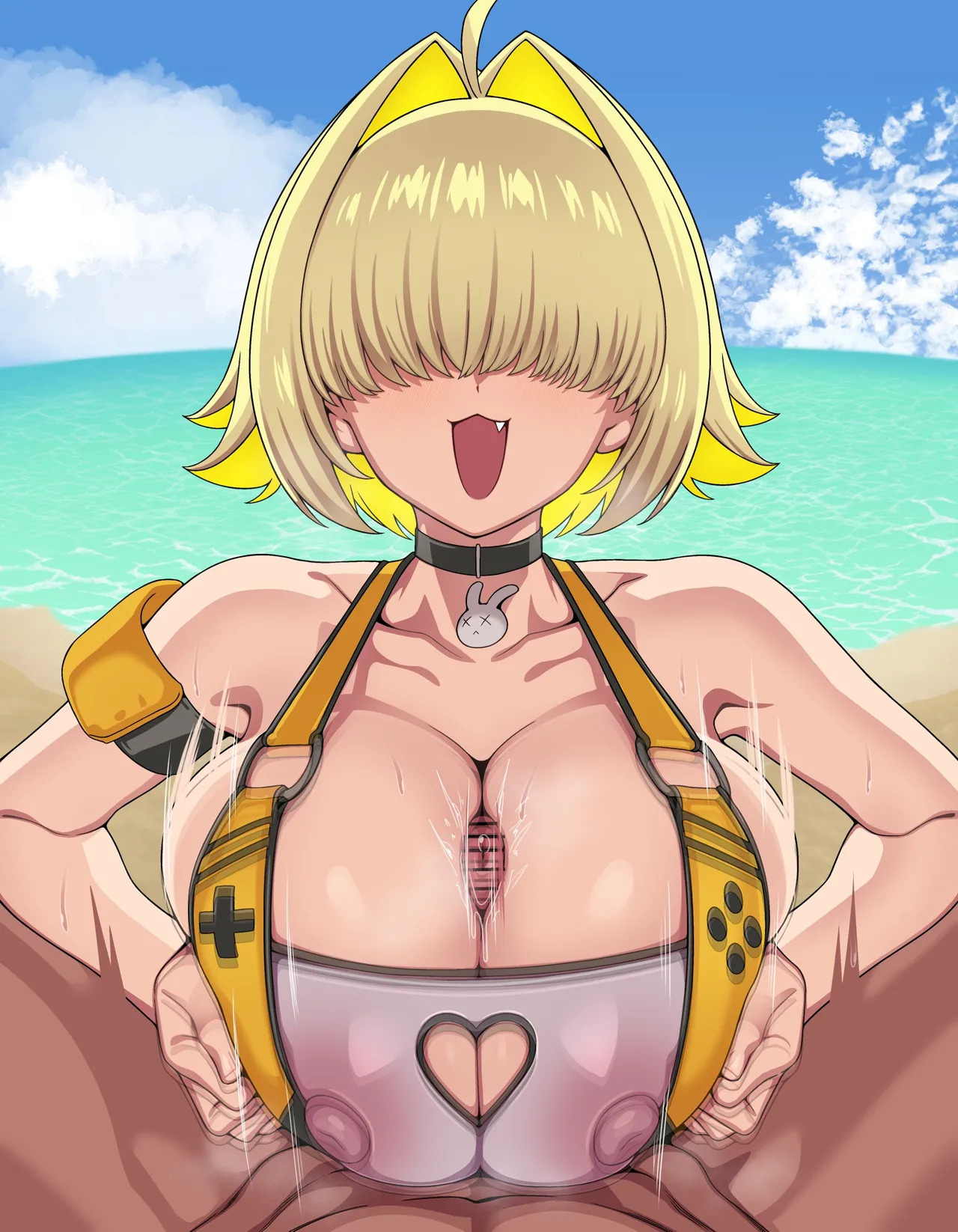 [ひよこの名産地] 水着エレグ パイズリ 台詞付きCG集 (勝利の女神:NIKKE) - Page 12