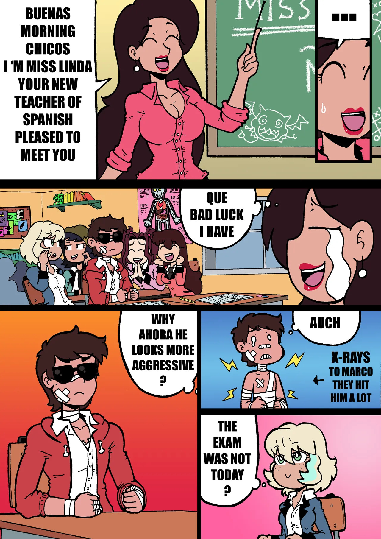 [MALANDRA-PARODIAS] MARCO HAREM WORLDS SCHOOL - Page 34