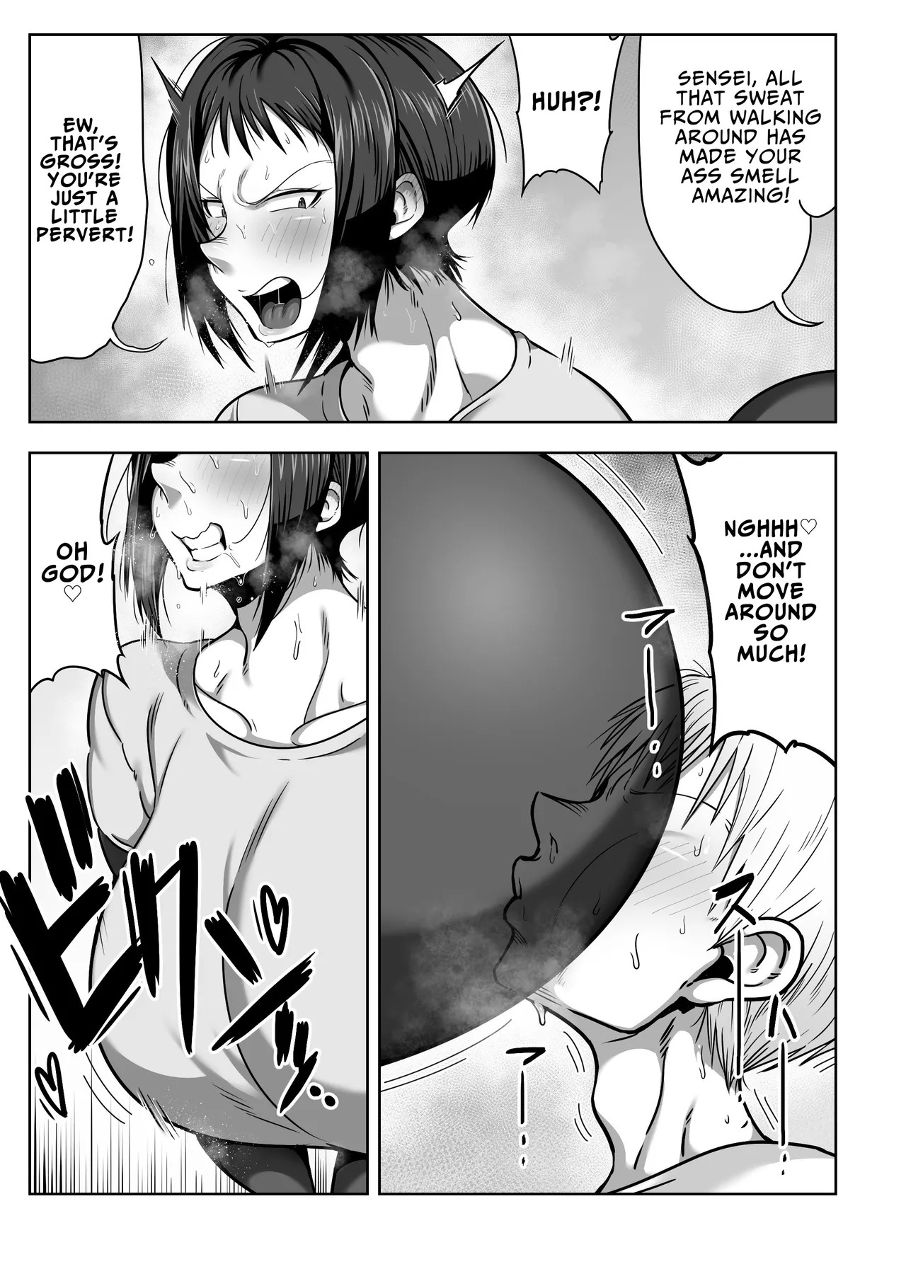 [Cranky-ya (Cranky)] Dekashiri Sensei ~Akogare no Sensei no Kyojiri o Yamagoya de Hitorijime suru Hanashi | Fatass Teacher ~The Story Of How I Made My Teacher With The Fat Ass I'm Crazy About All To Myself In A Mountain Shack~ [English] [JIGECCHI] - Page 13