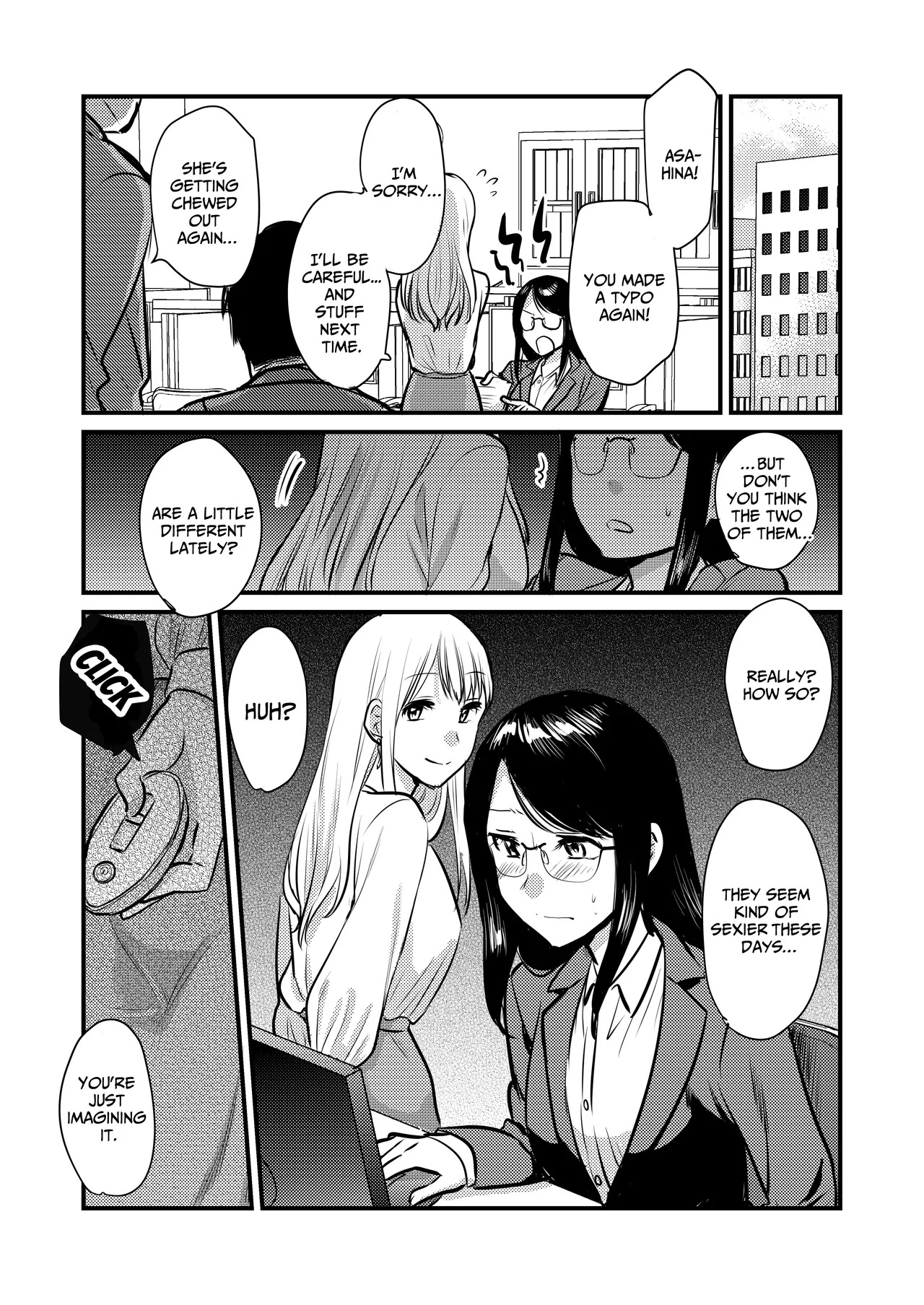 [GENJU MINZOKU (Sato) ] Shanai no Himegoto ~Stress Kaishou ni Kaisha no Toilet de Onani shite itara, Kouhai ni Kikarete shimatte ita Hanashi~ | Workplace Rendezvous ~Caught Masturbating in the Company Restroom by My Subordinate~ [English] [IXIA WORKS] - Page 42
