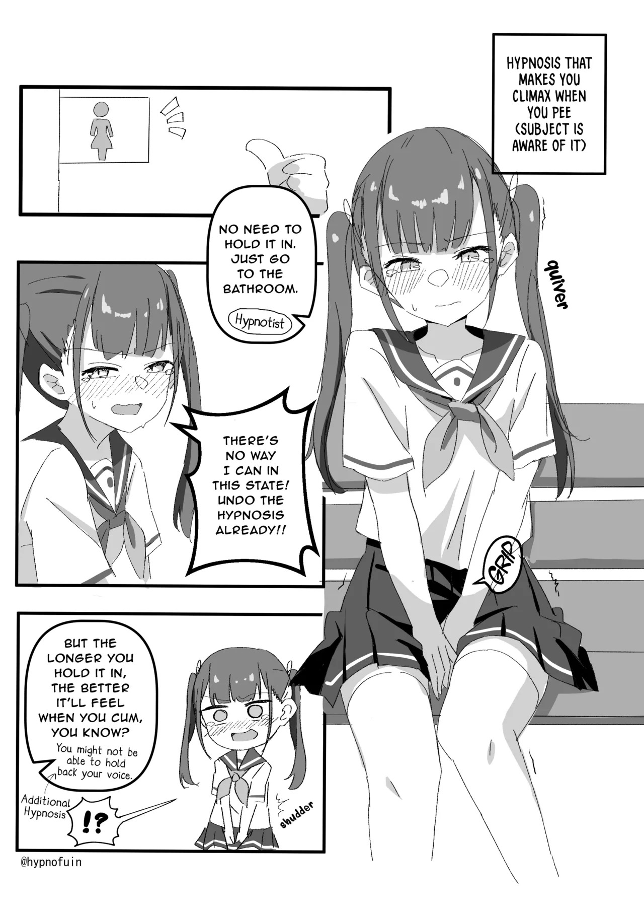 [Fineru] Aru Imi Oshigama Saimin | In a Sense, a ‘Holding-it-in’ Hypnosis [English] [PumpkinTL] - Page 1
