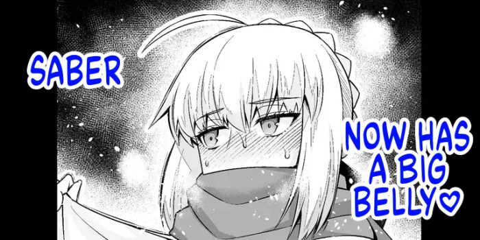 [Ankoman] Saber, Botebara ni...❤ | Saber Now Has A Big Belly❤️ (Fate/Stay Night) [English] [Colorized]