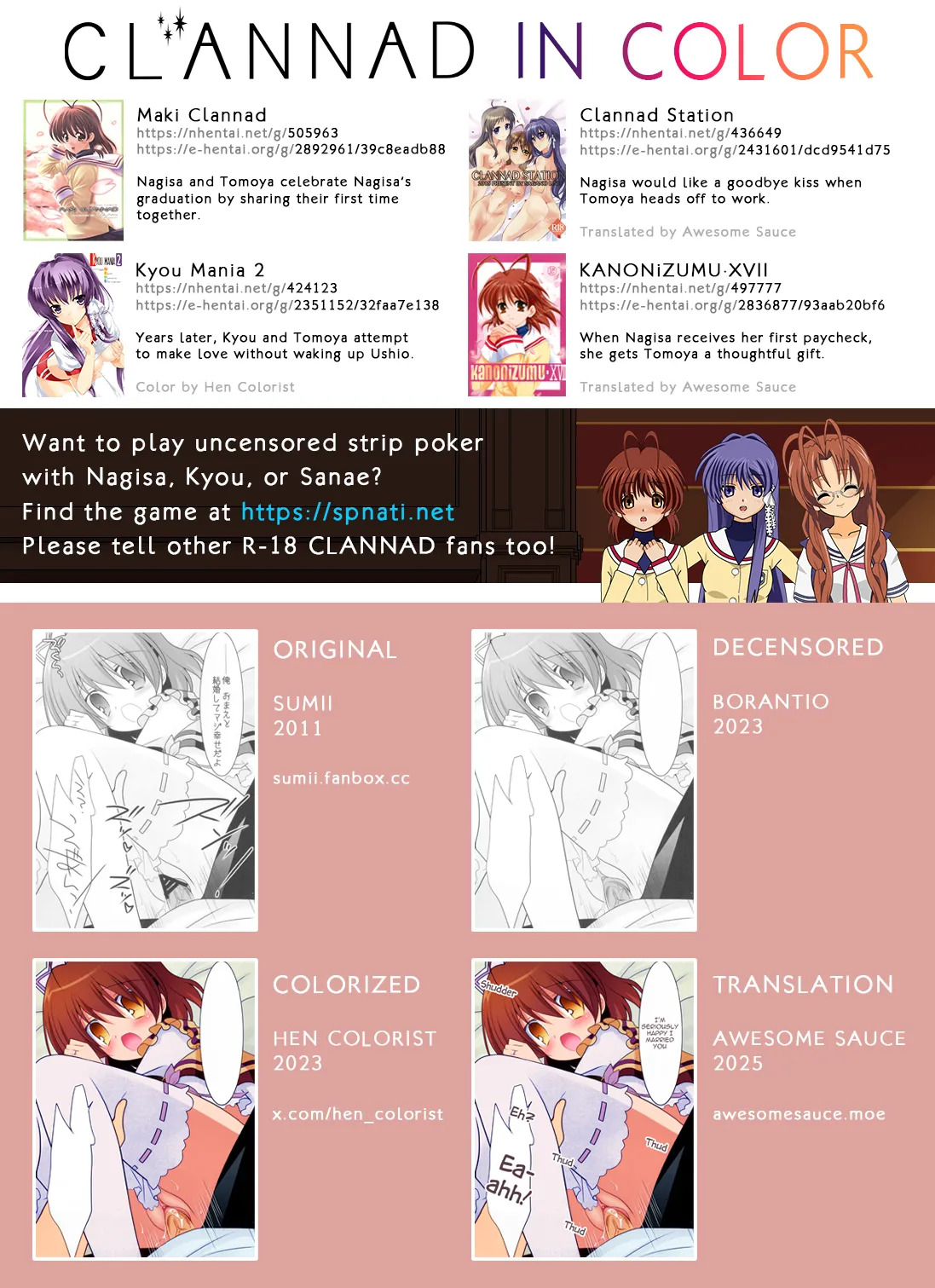 (CT17) [against (Sumii)] Yomenado | WIFED: That Time My Wife Came Home in Her Uniform, So I Creampied Her All Night! (Clannad) [English] {Awesome Sauce} [Hen_Colorist] [Colorized] [Decensored] - Page 20