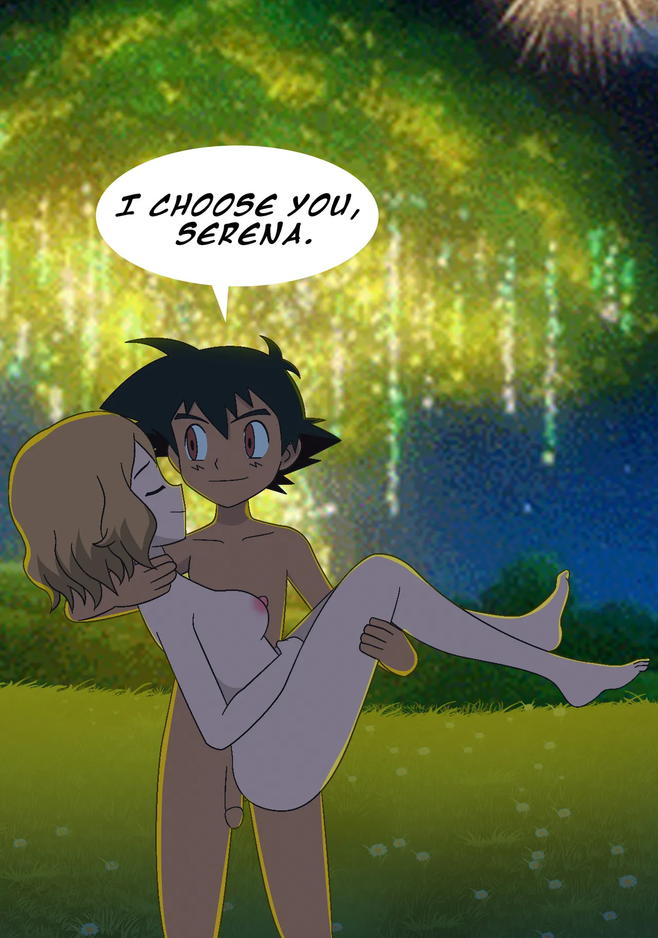 [GHTA] (Ang Sayaw) Pokeporn: Under the pledging tree! Ash X Serena - Page 15