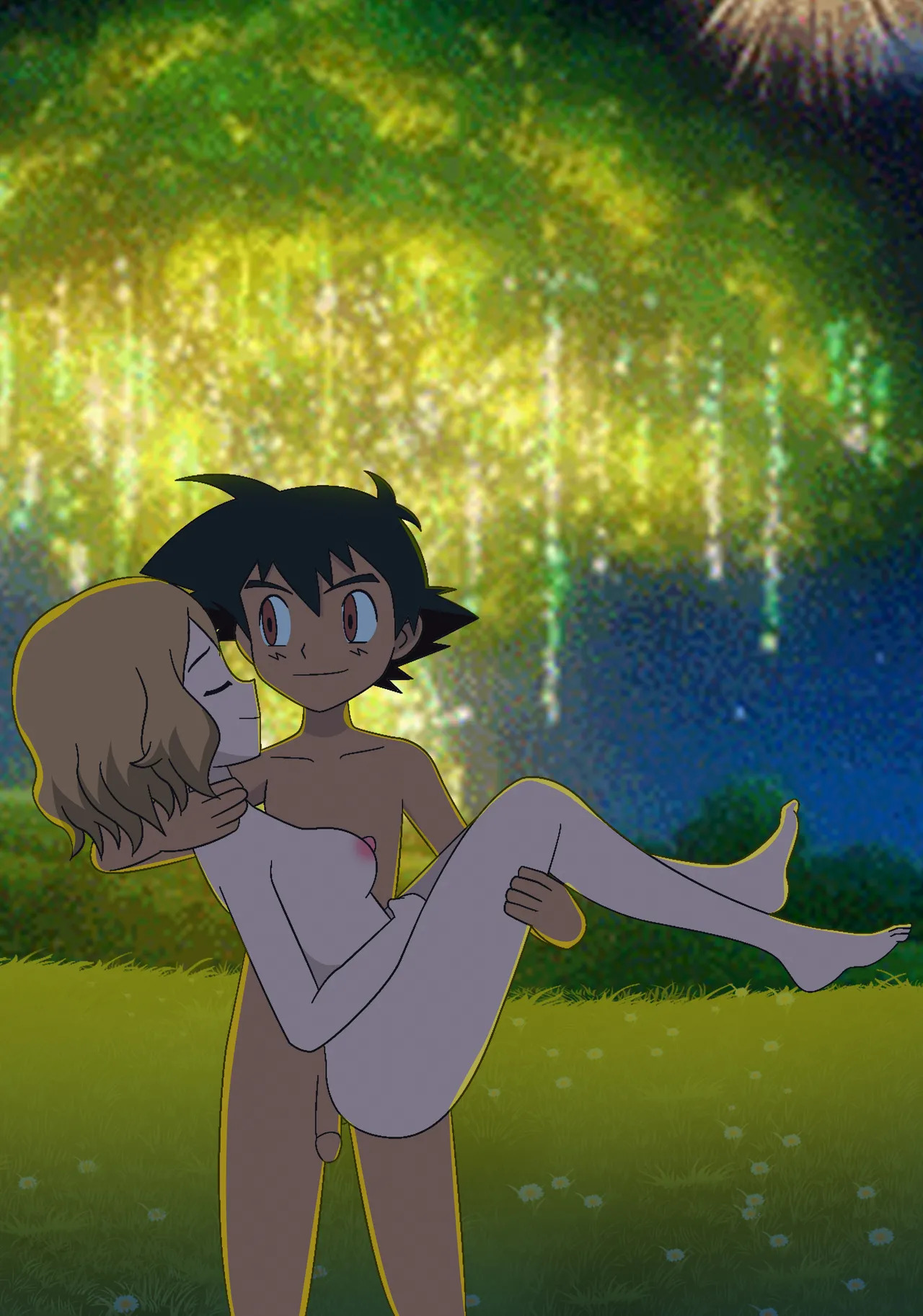 [GHTA] (Ang Sayaw) Pokeporn: Under the pledging tree! Ash X Serena - Page 16