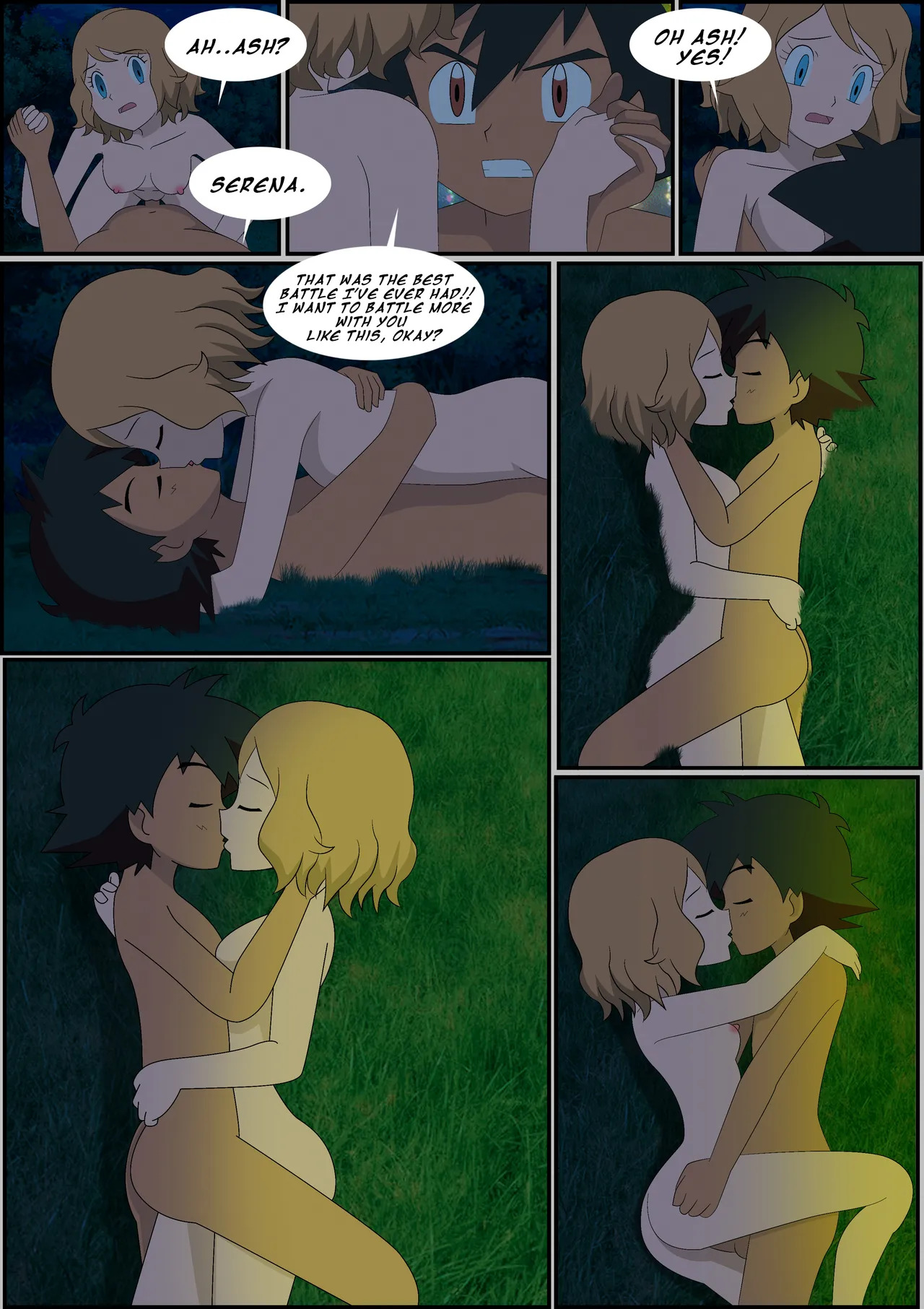 [GHTA] (Ang Sayaw) Pokeporn: Under the pledging tree! Ash X Serena - Page 9