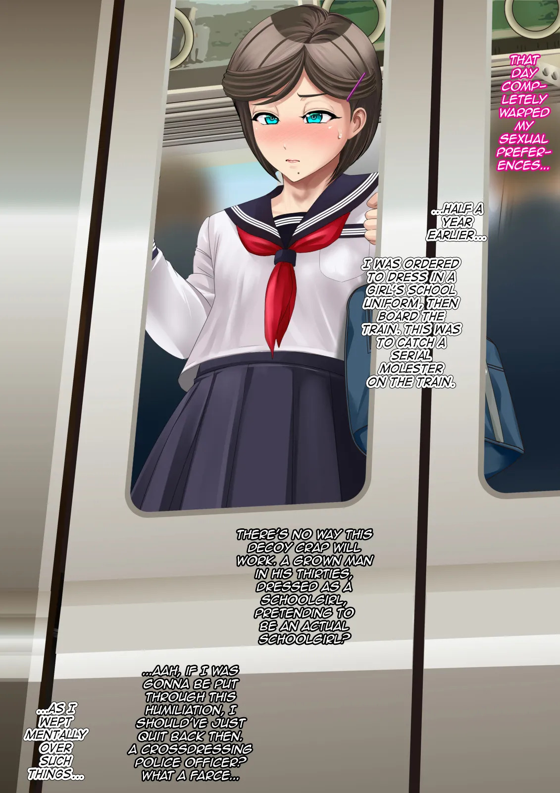 [Blue Frill] Juku Josoukou Keiji ~Chijyoku no Koumu Shikkou Bougai~ | Mature Crossdressing Detective Vol. 1 ~Shameful Anal Hindering of Official Duties~ [English] [mysterymeat3] - Page 13