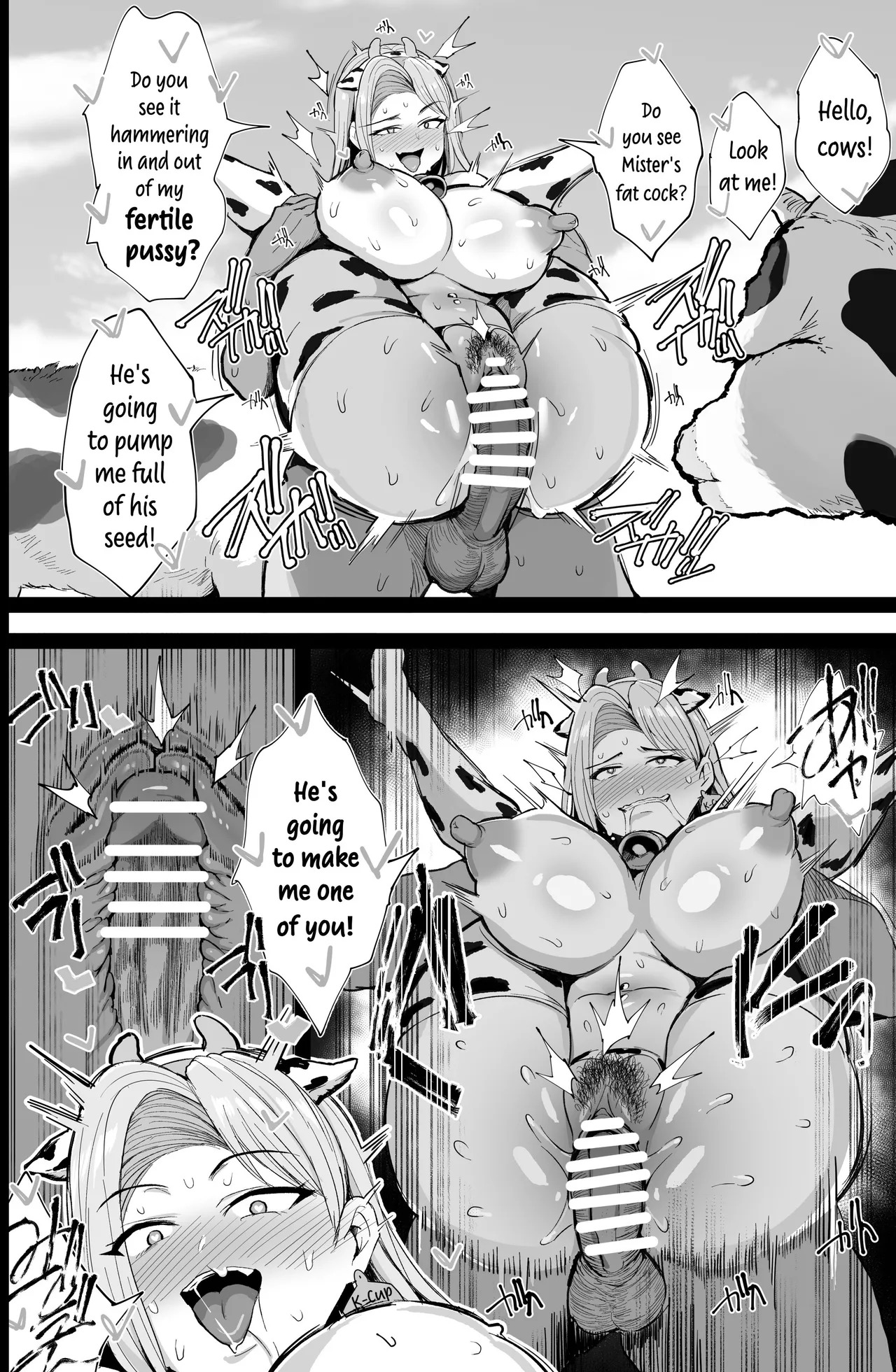[Jack to Nicholson (NoriPachi)] Hajimete no Tanetsuke Sakunyuu Taiken | First Mating 'n Milking Experience [English] {Darg777} [Digital] - Page 43