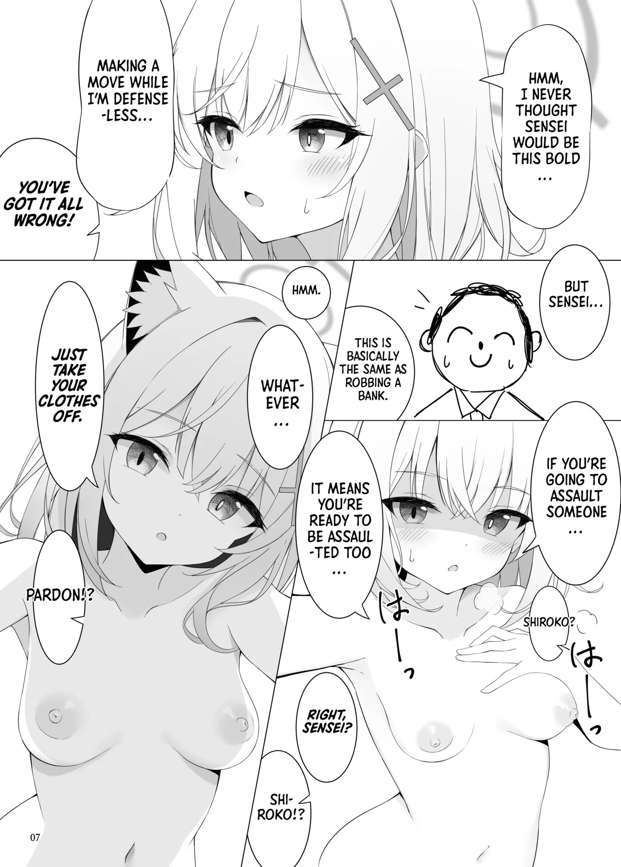 (C104) [Hagakure (Tateishi Kureha)] N, Watashi to mo Ecchi na Koto o Yarubeki | I Want You to Do Lewd Things to Me (Blue Archive) [English] [Shiro Translation] [Decensored] - Page 7