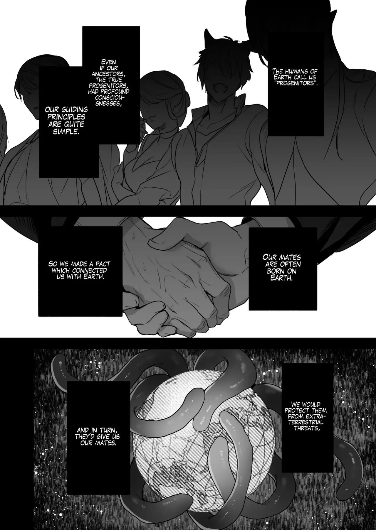 [Kimi ni Shuushin (Burger Sand Kimi)] Uchuu no Siso-sama no Tugai ni Naru shika Nai! | I Have No Choice But to Become the Universal Progenitor's Mate! & Extra chapter - Page 48