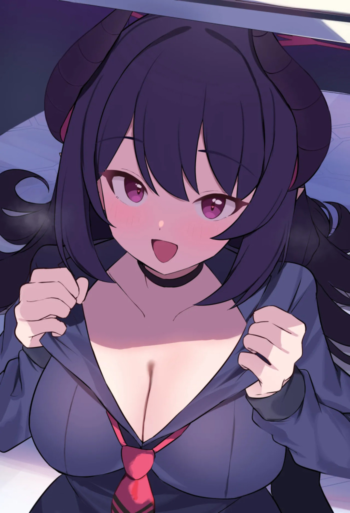 [ミータロー/Meitarou] Chiaki: ‘Please let it out ♡’ — 10 variation images, plus 1 rough line-art for the next illustration, etc.