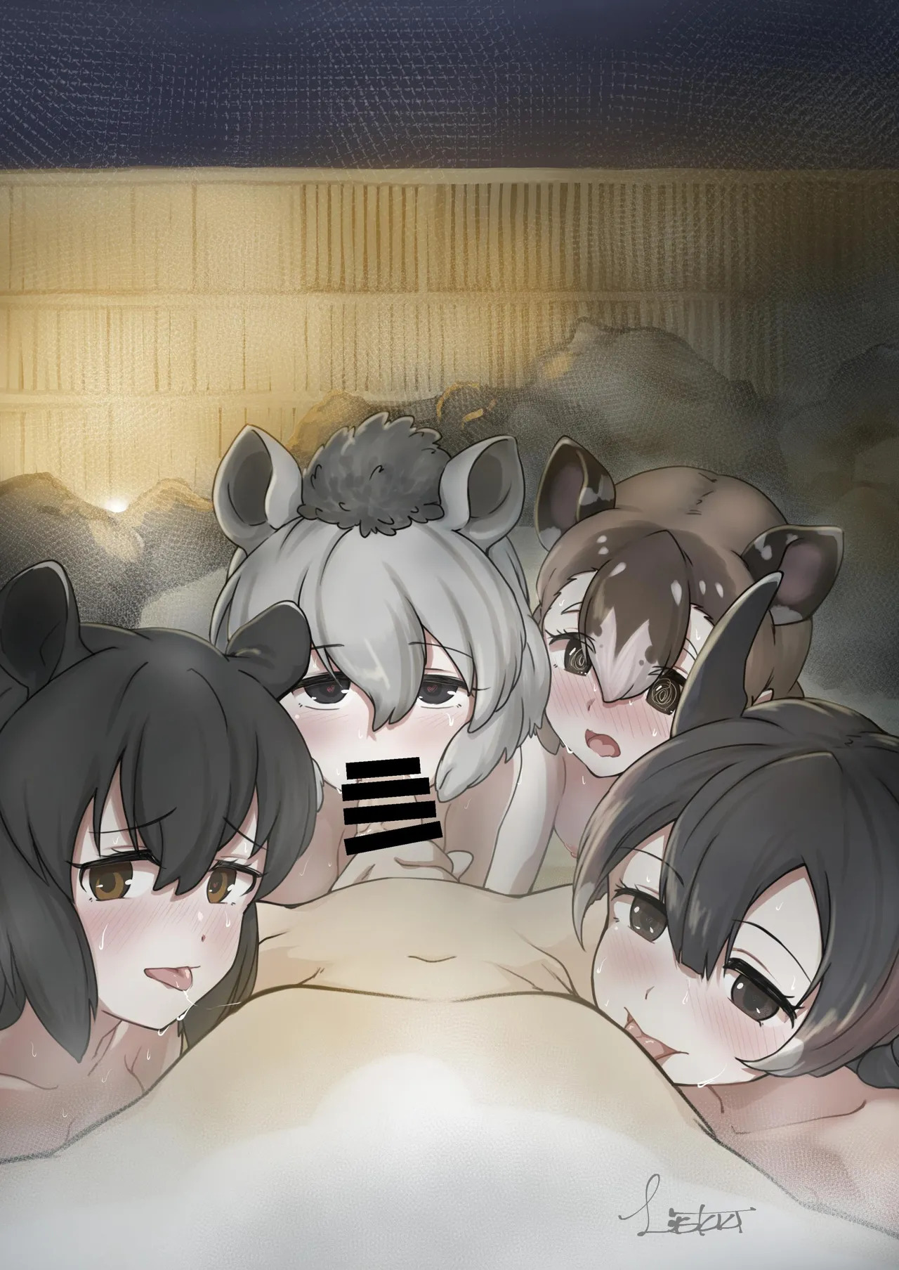 [Usagigoya (Various)] KemoFri Onsen goudou ~Yokujou de yokujou wa dame nano ne!~ (Kemono Friends) [Digital] - Page 35