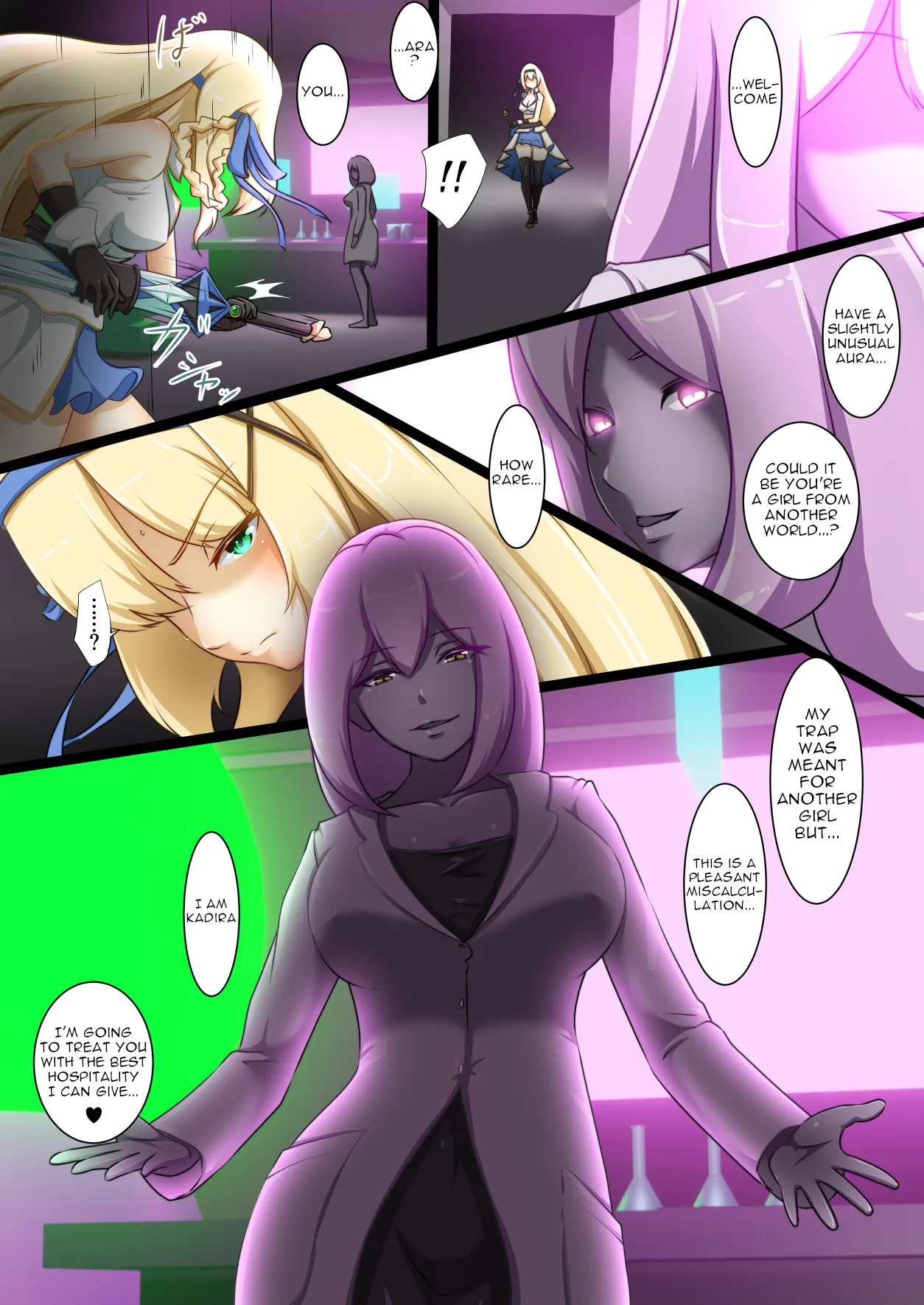 [Seika Kairaku Shoten (Erutoria, Dew, Kamekame)] Himekishi ga Ecchi na Teki to Tatakatte Haiboku suru Hanashi | The Knight-Princess Is Defeated By An Erotic Foe [ENG] - Page 3