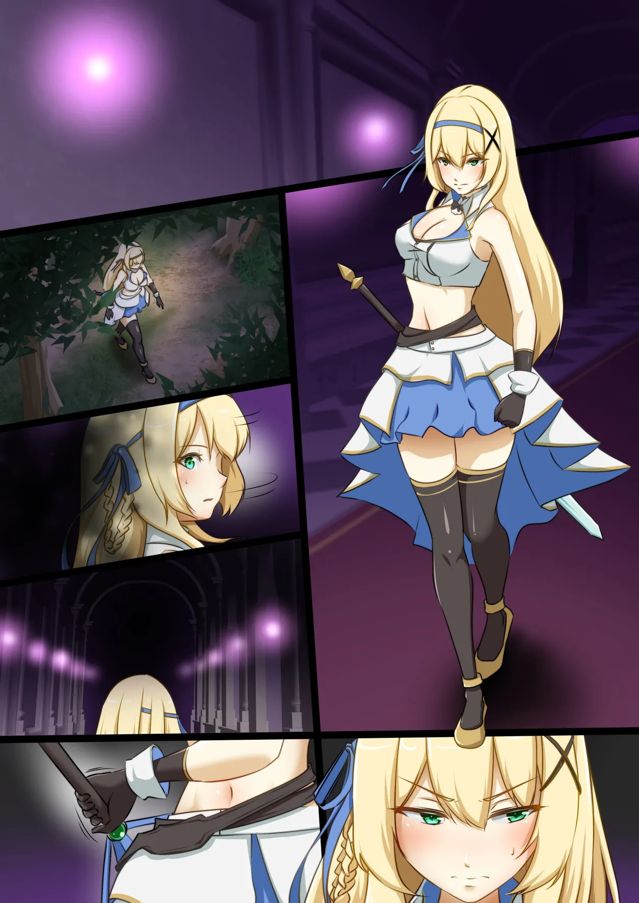 [Seika Kairaku Shoten (Erutoria, Dew, Kamekame)] Himekishi ga Ecchi na Teki to Tatakatte Haiboku suru Hanashi | The Knight-Princess Is Defeated By An Erotic Foe [ENG] - Page 36