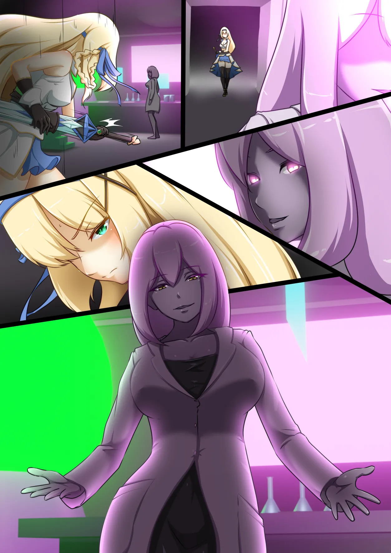 [Seika Kairaku Shoten (Erutoria, Dew, Kamekame)] Himekishi ga Ecchi na Teki to Tatakatte Haiboku suru Hanashi | The Knight-Princess Is Defeated By An Erotic Foe [ENG] - Page 37