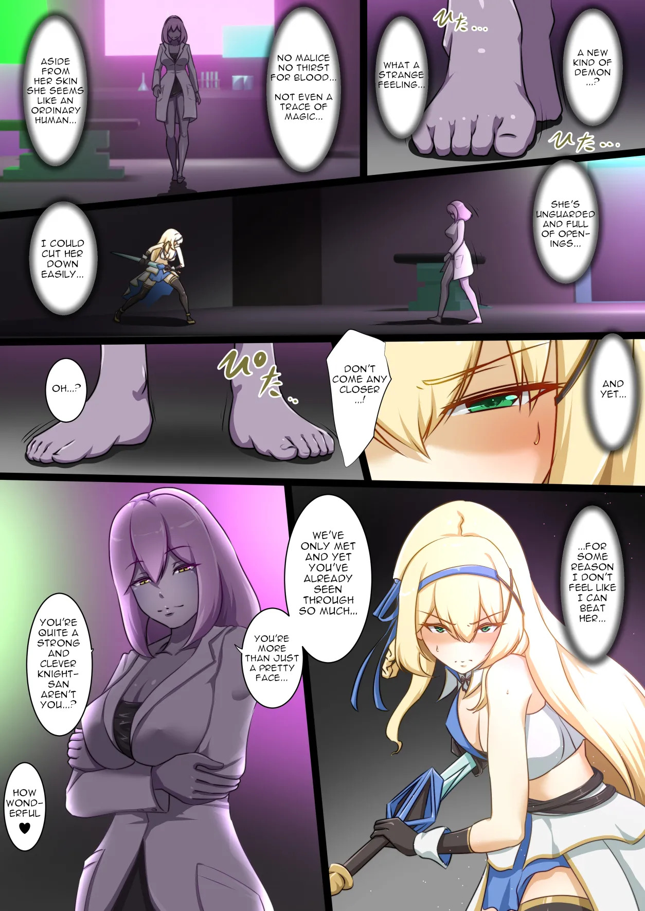 [Seika Kairaku Shoten (Erutoria, Dew, Kamekame)] Himekishi ga Ecchi na Teki to Tatakatte Haiboku suru Hanashi | The Knight-Princess Is Defeated By An Erotic Foe [ENG] - Page 4