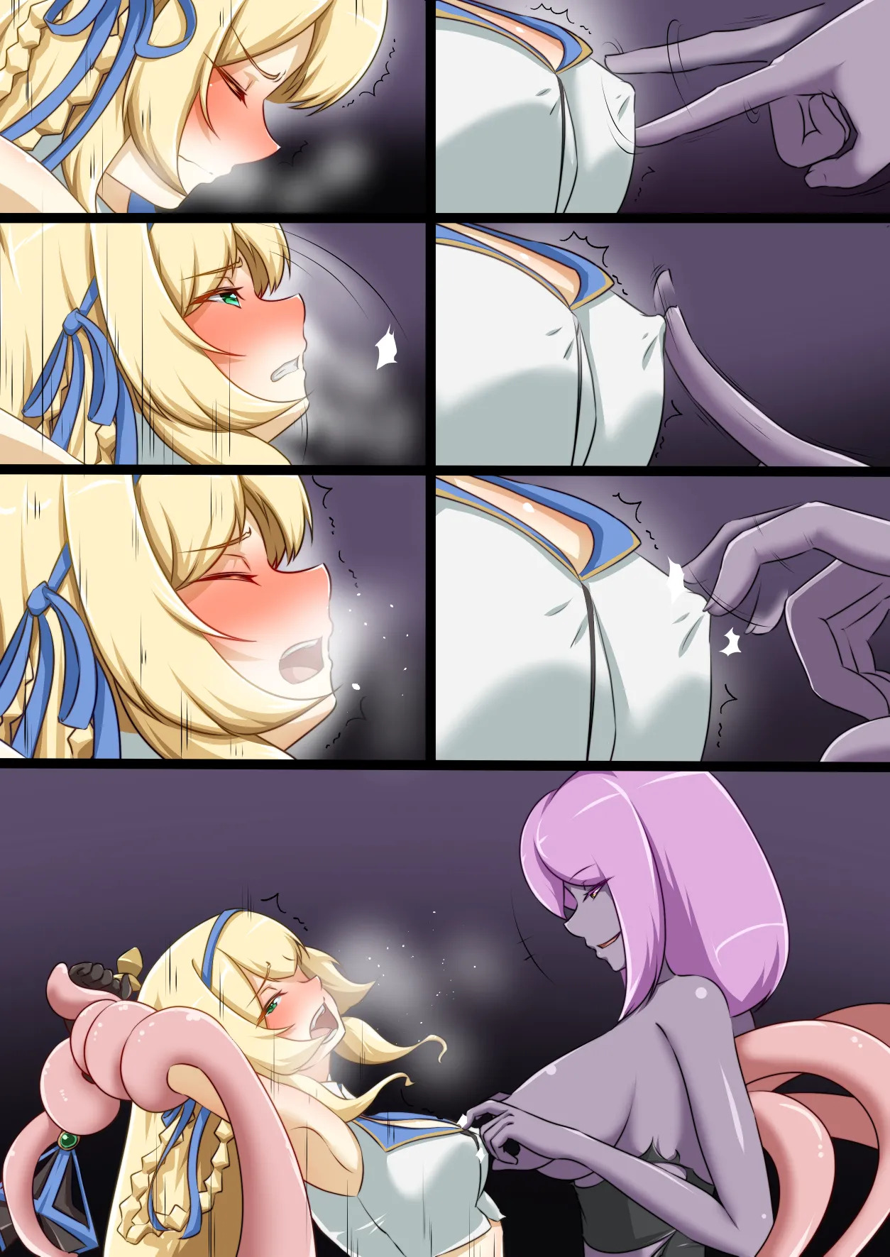 [Seika Kairaku Shoten (Erutoria, Dew, Kamekame)] Himekishi ga Ecchi na Teki to Tatakatte Haiboku suru Hanashi | The Knight-Princess Is Defeated By An Erotic Foe [ENG] - Page 47