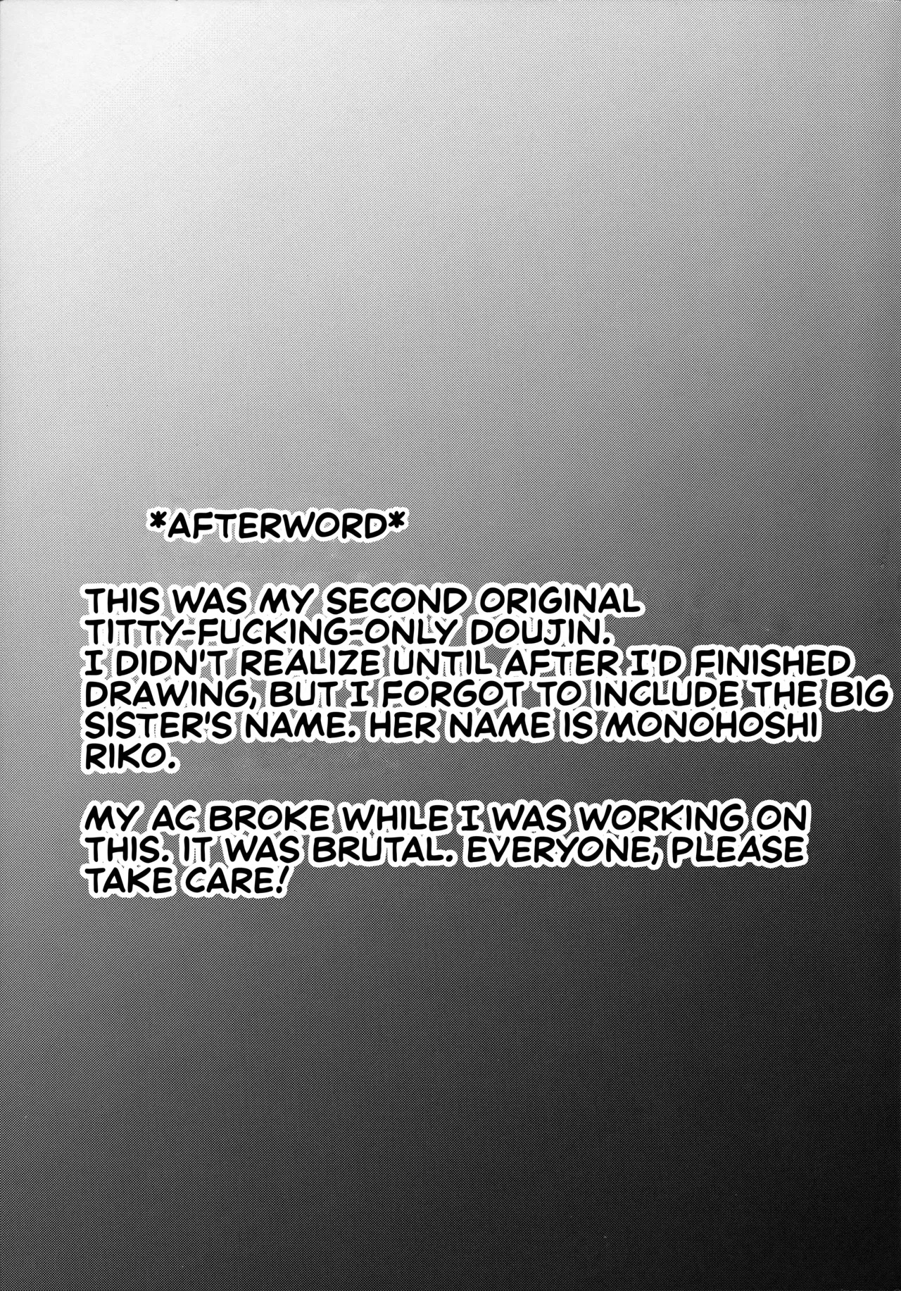 (C106) [Cow Lipid (Fuurai)] I'm Gonna Titty-Fuck You Today, Just Like Always [English] - Page 22