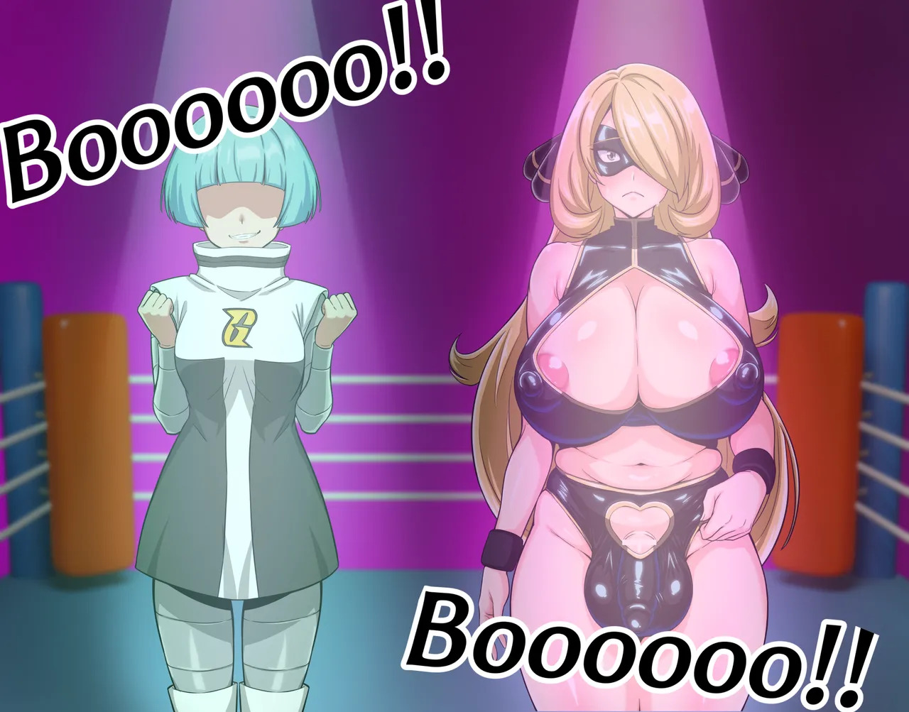 [FuTough45] Futanari Cynthia's Hardcore Pro Wrestling ~Part 1~ - Page 28