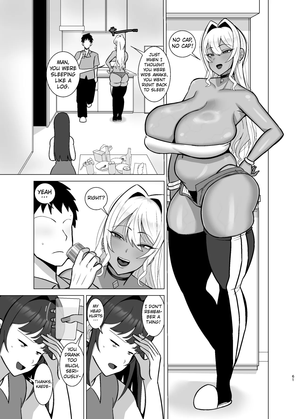 [Tokkuni Tokku (Shamidou Maichimonji)] Kanojo no Tomodachi wa Dosukebe Kasshoku Gal [English] [Kuraudo] - Page 60