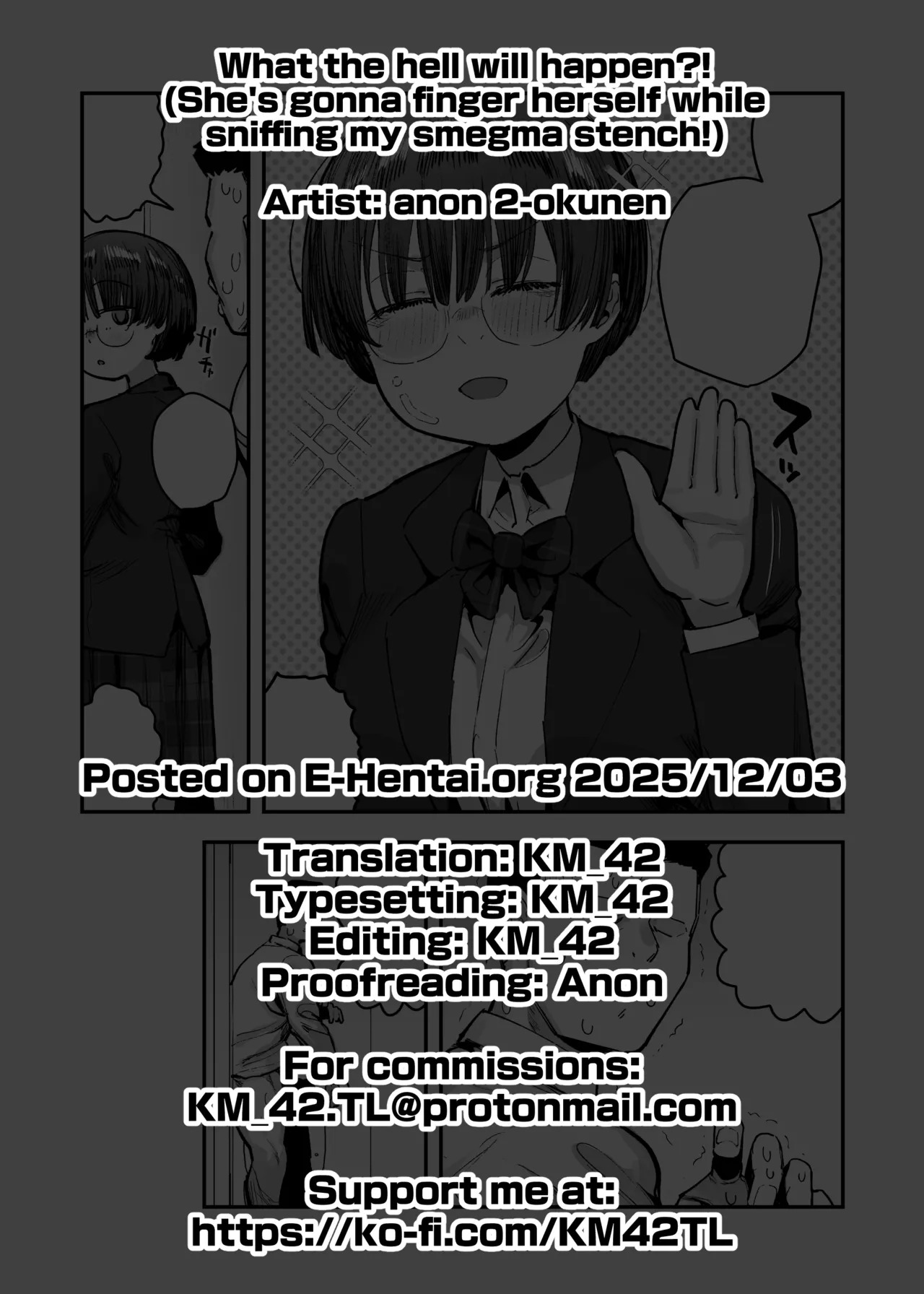 [Anon 2-okunen] Ittai Dou Natte Shimau no ka!? (Chinkasu shuu Okazu ni Onanie Saremasu) | What the hell will happen?! (She's gonna finger herself while sniffing my smegma stench!) [English] [KM_42] [Ongoing] - Page 203