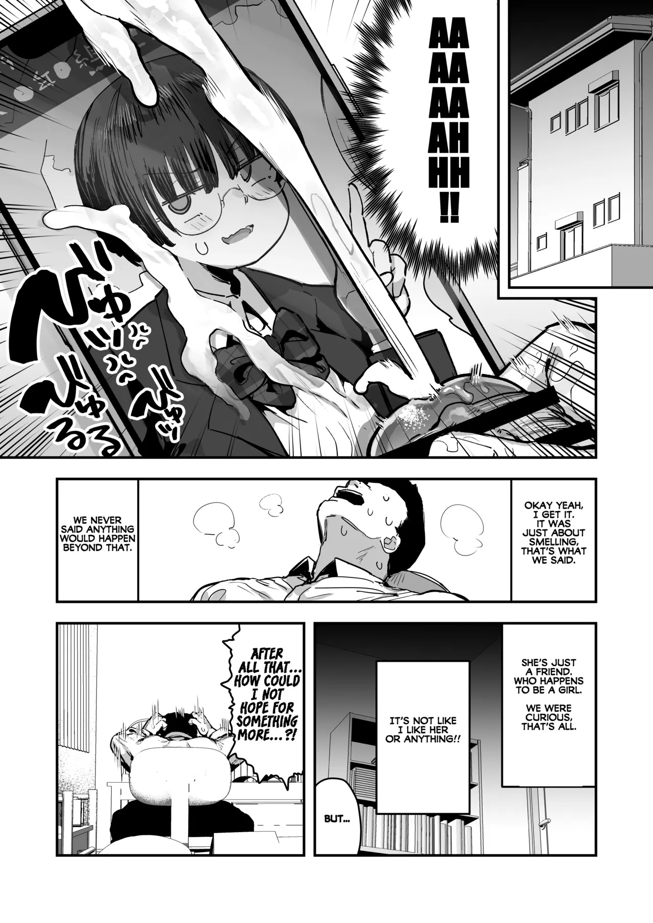 [Anon 2-okunen] Ittai Dou Natte Shimau no ka!? (Chinkasu shuu Okazu ni Onanie Saremasu) | What the hell will happen?! (She's gonna finger herself while sniffing my smegma stench!) [English] [KM_42] [Ongoing] - Page 28