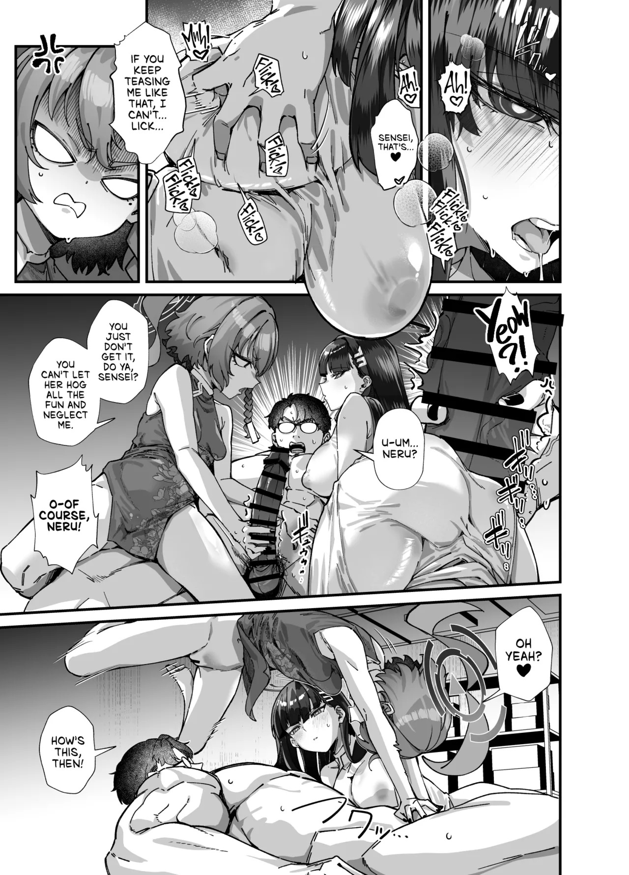 MILLENNIUM SEXPO ~Neru to Rio to Safe House de Mechakucha Sukebesuru Hen ~ | MILLENIUM SEXPO ~Getting Down and Dirty at the Safehouse with Neru and Rio~ (Blue Archive) [English] [head empty] [Digital] - Page 55