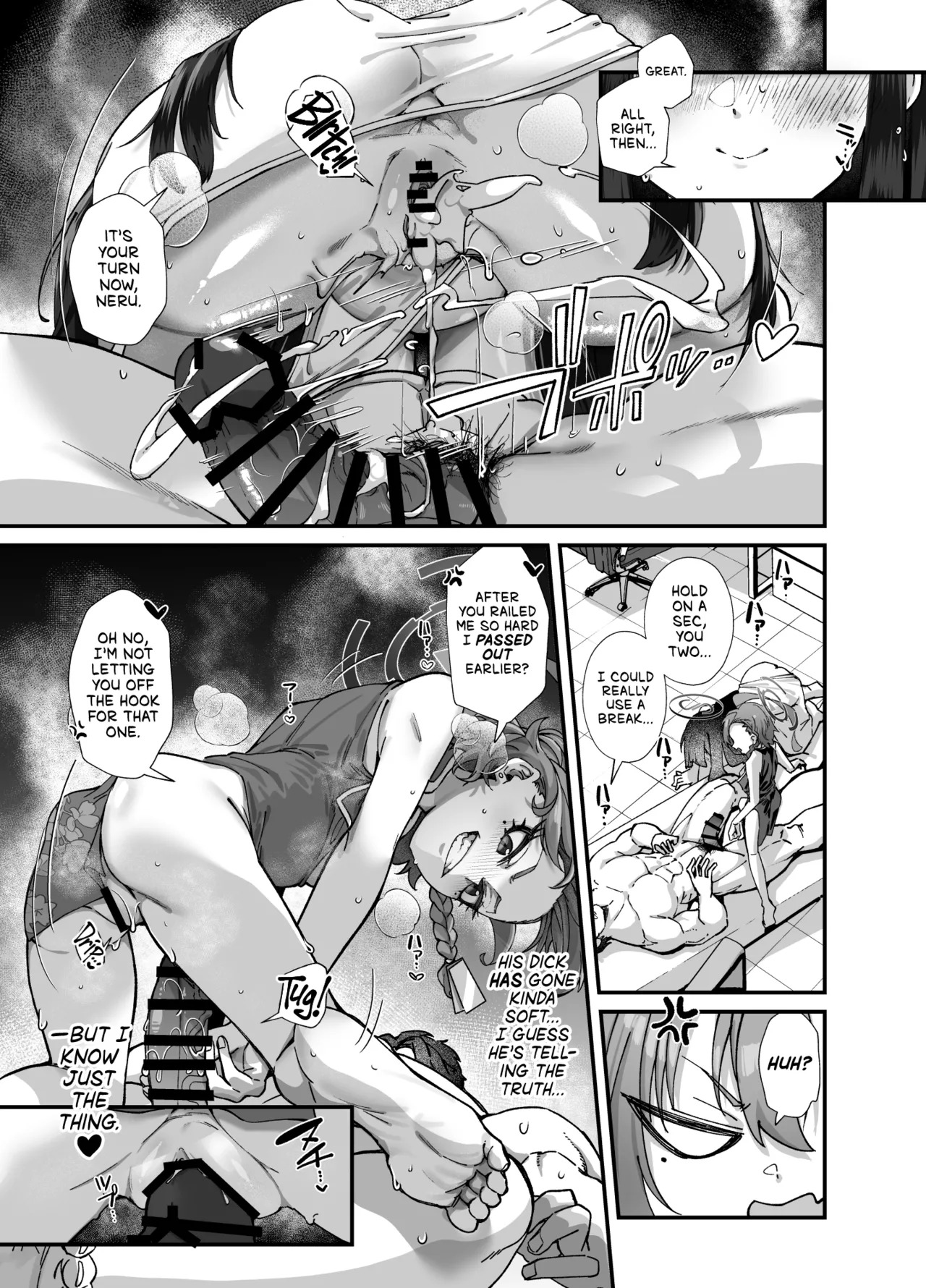 MILLENNIUM SEXPO ~Neru to Rio to Safe House de Mechakucha Sukebesuru Hen ~ | MILLENIUM SEXPO ~Getting Down and Dirty at the Safehouse with Neru and Rio~ (Blue Archive) [English] [head empty] [Digital] - Page 61