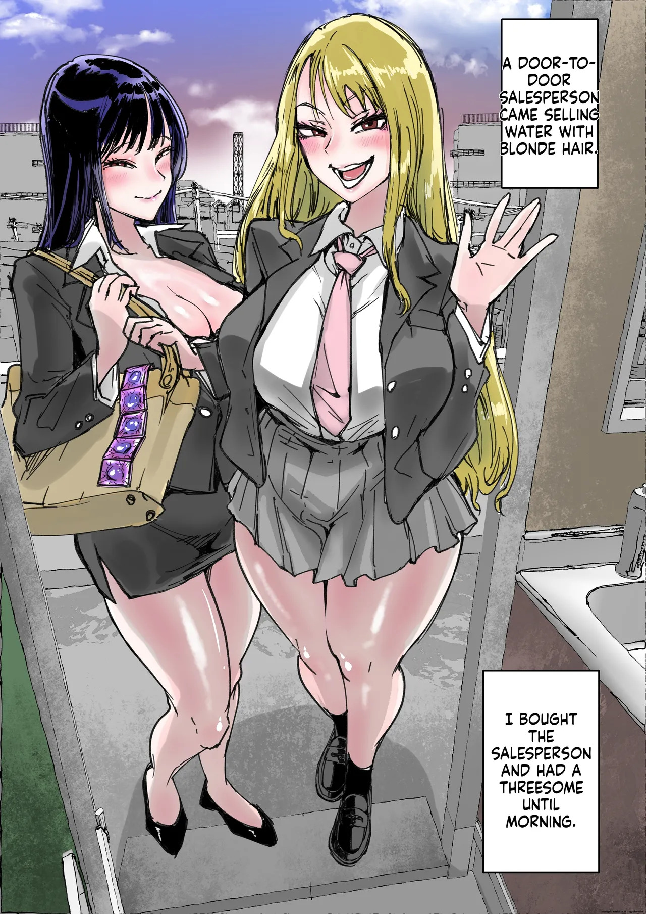 [Amagyappa (Amane-san)] Sales JK Doutei ga Geneki Joshikousei o Katte Asa made Nama Pakohame Houdai | Sales JK: Virgin Buys Real High School Girl for All-Night Raw Fucking [English] [MTL] - Page 65