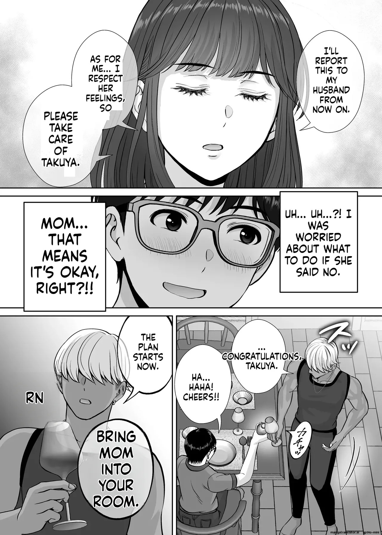 [Melon no Hoshiboshi (Hoshiduki Melon)] Haha Swapping 3 ~Haha Koukan de Mise Ai 4P! Orera ga Yaritai Houdai shita Hanashi~ | Mother Swapping 3 ~ Mother Swapping and Showing Off 4P! The Story of How We Did Whatever We Wanted ~ [English] - Page 22