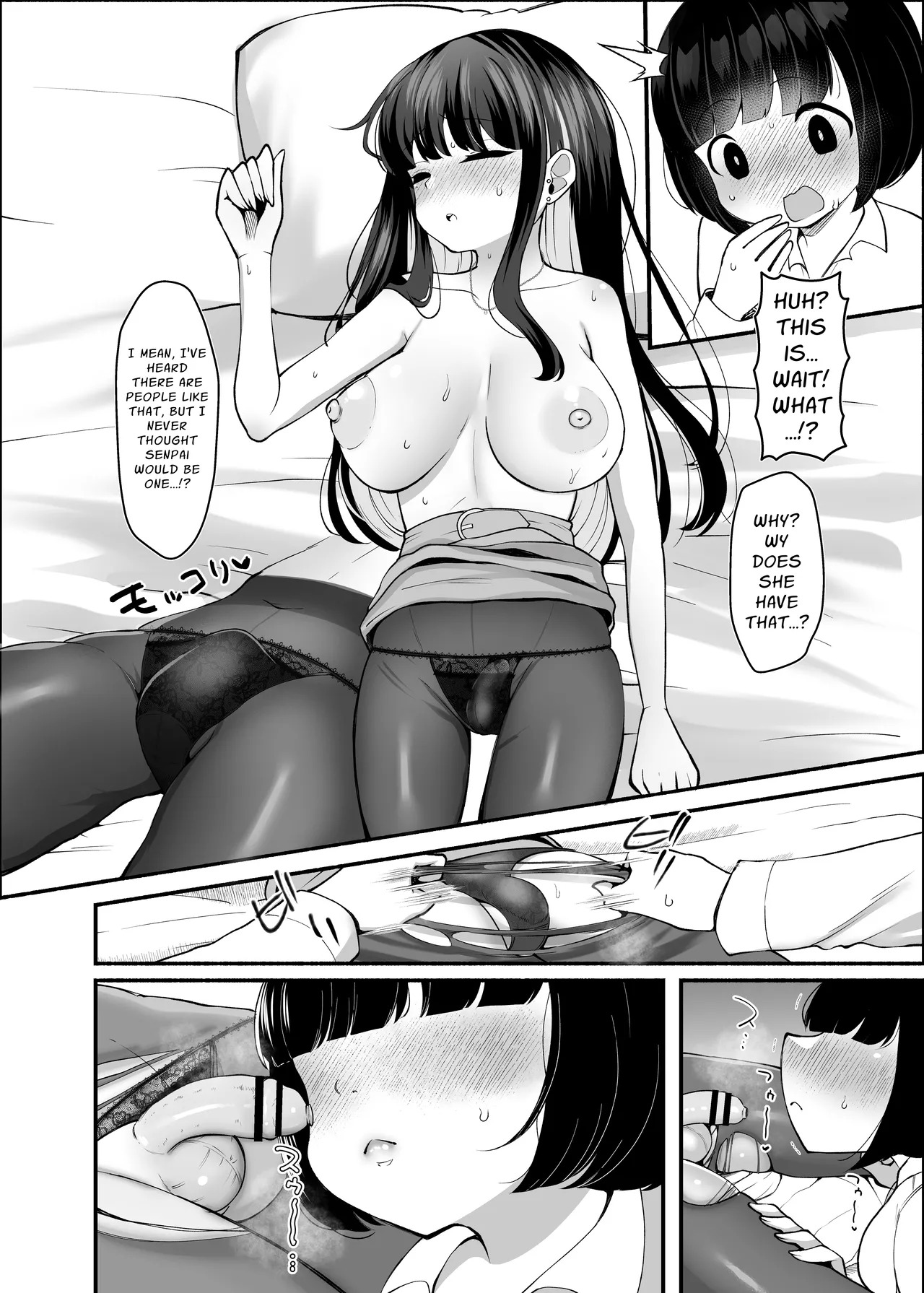 [LittlePencil (Emumiya Nyamu)] Senpa~i, Hayaku Okinai to Watashi, Ninshinchaimasu yo? | ~Generic Subordinate x Futanari Boss~ Senpai, If You Don't Wake Up Soon, I'll Get Pregnant, You Know? [English] [Penguin Piper] - Page 9