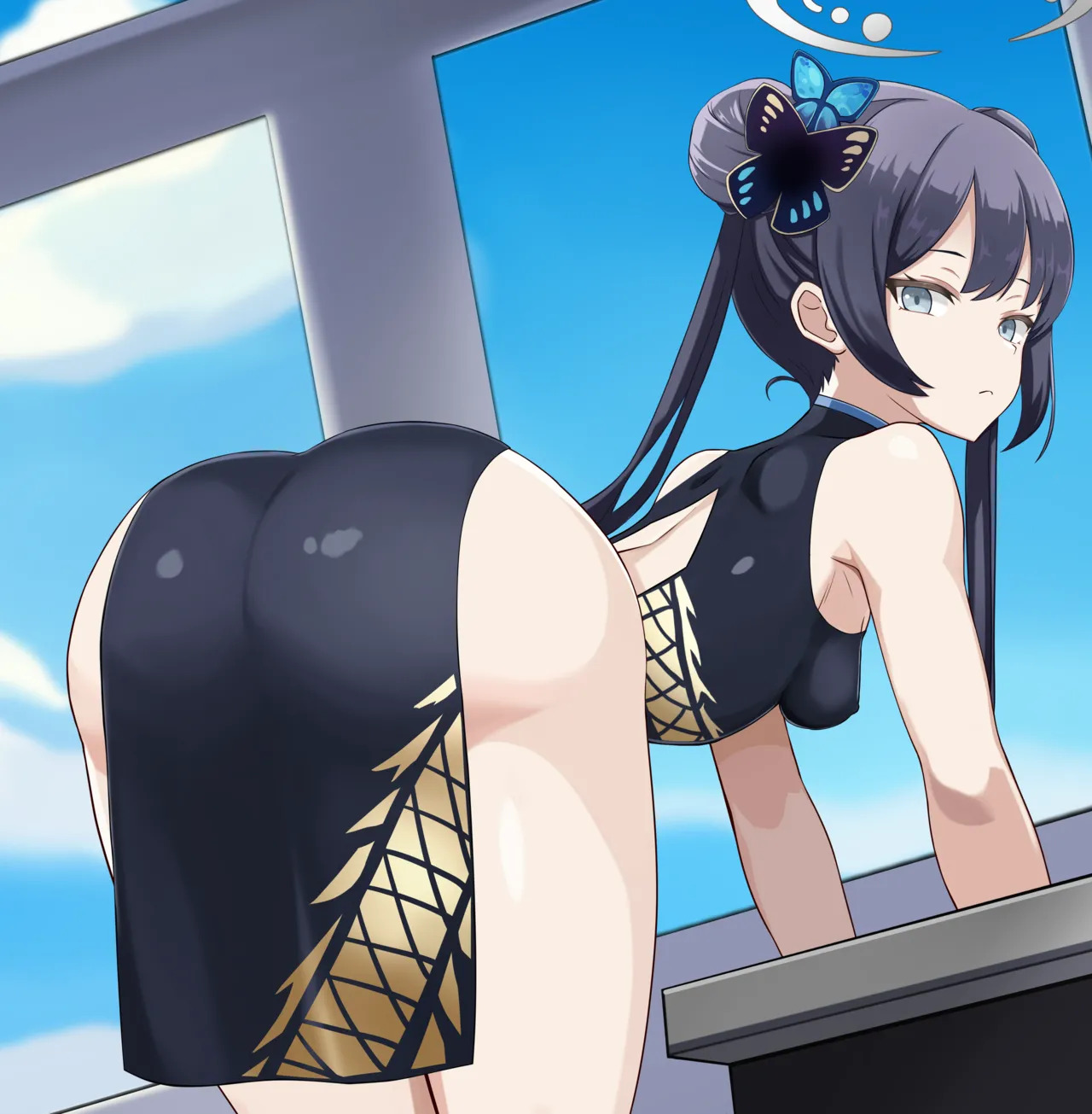 [creampie647] 【Ryuuge Kisaki】The Honored Head of the School Who Gets Teased with Anal Beads and Ends Up Wetting Herself【Blue Archive】 - Page 16