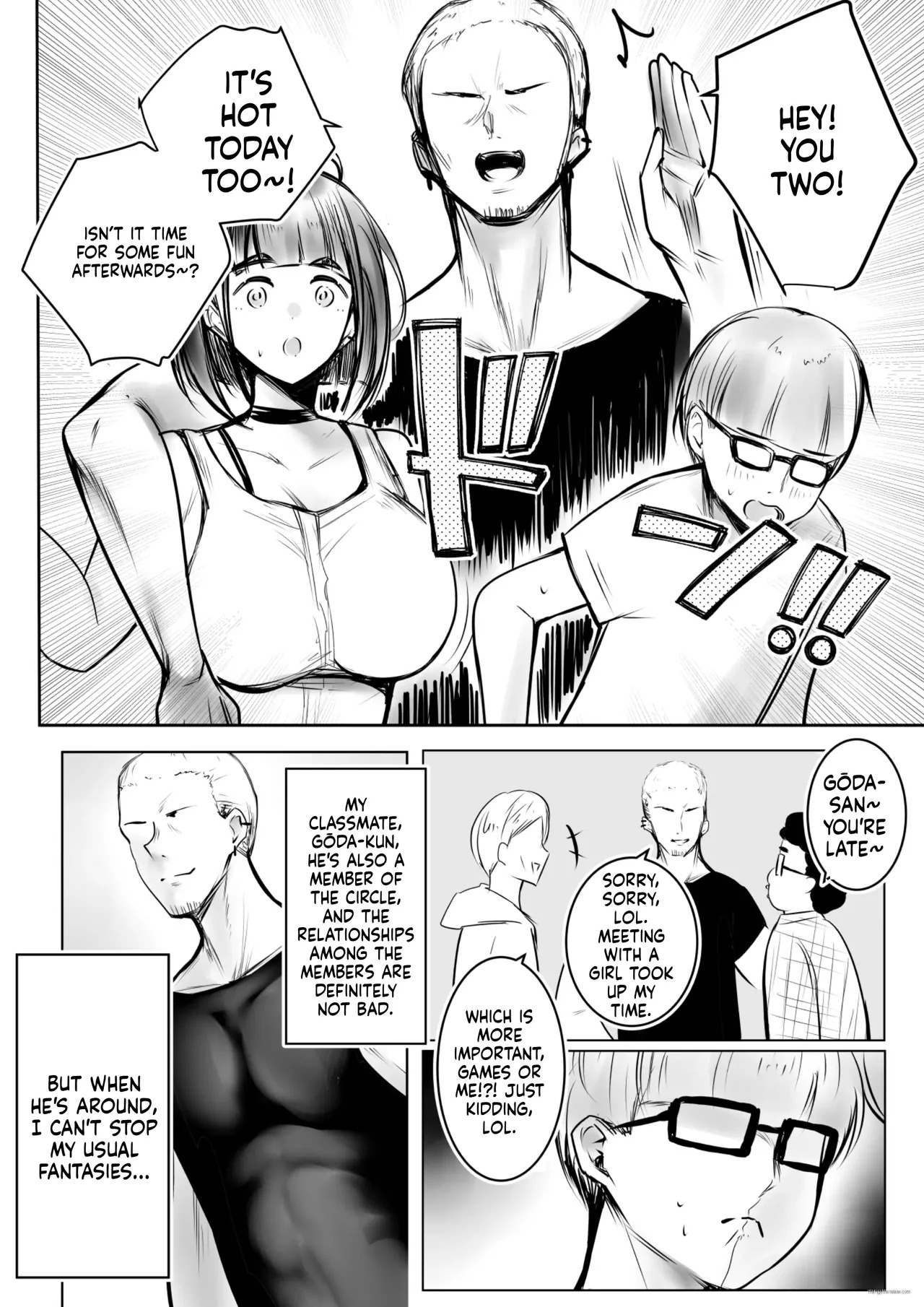 [Akireru Shoujo (Akire)] Hosoi-kun no Kanojo, Netorase OK datte yo [English] [MTL] - Page 7