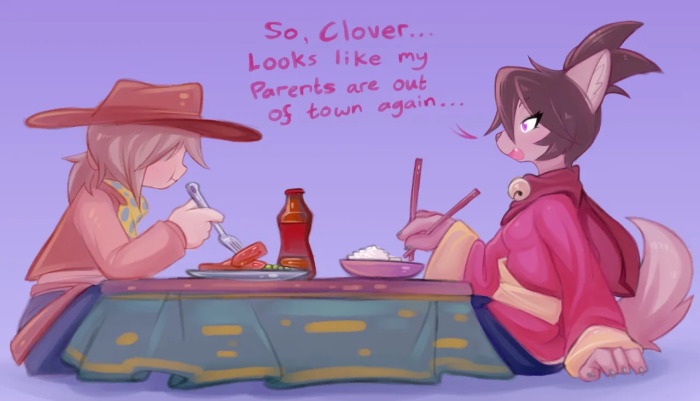 [drawfag] Kanako X Clover