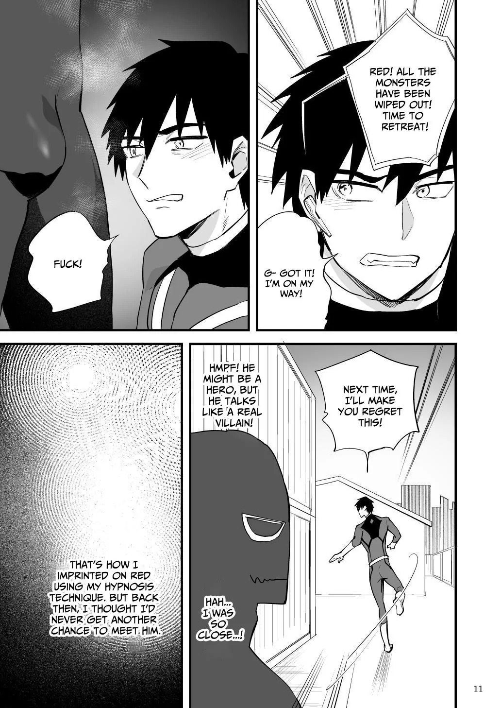 [Asakawaya (Asakawa Yuki)] Hero Red, Shitappa Sentouin ni Osujuu Saimin Sarete Shimau | The Red Hero, Enthralled By A Lowly Henchman [English] [Eddin] [Digital] - Page 12